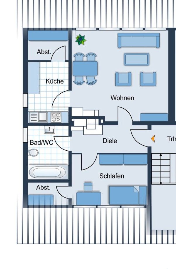 2+1, Niderpleiser Strasse 93, , Severní Porýní-Vestfálsko, 53 m² - 2