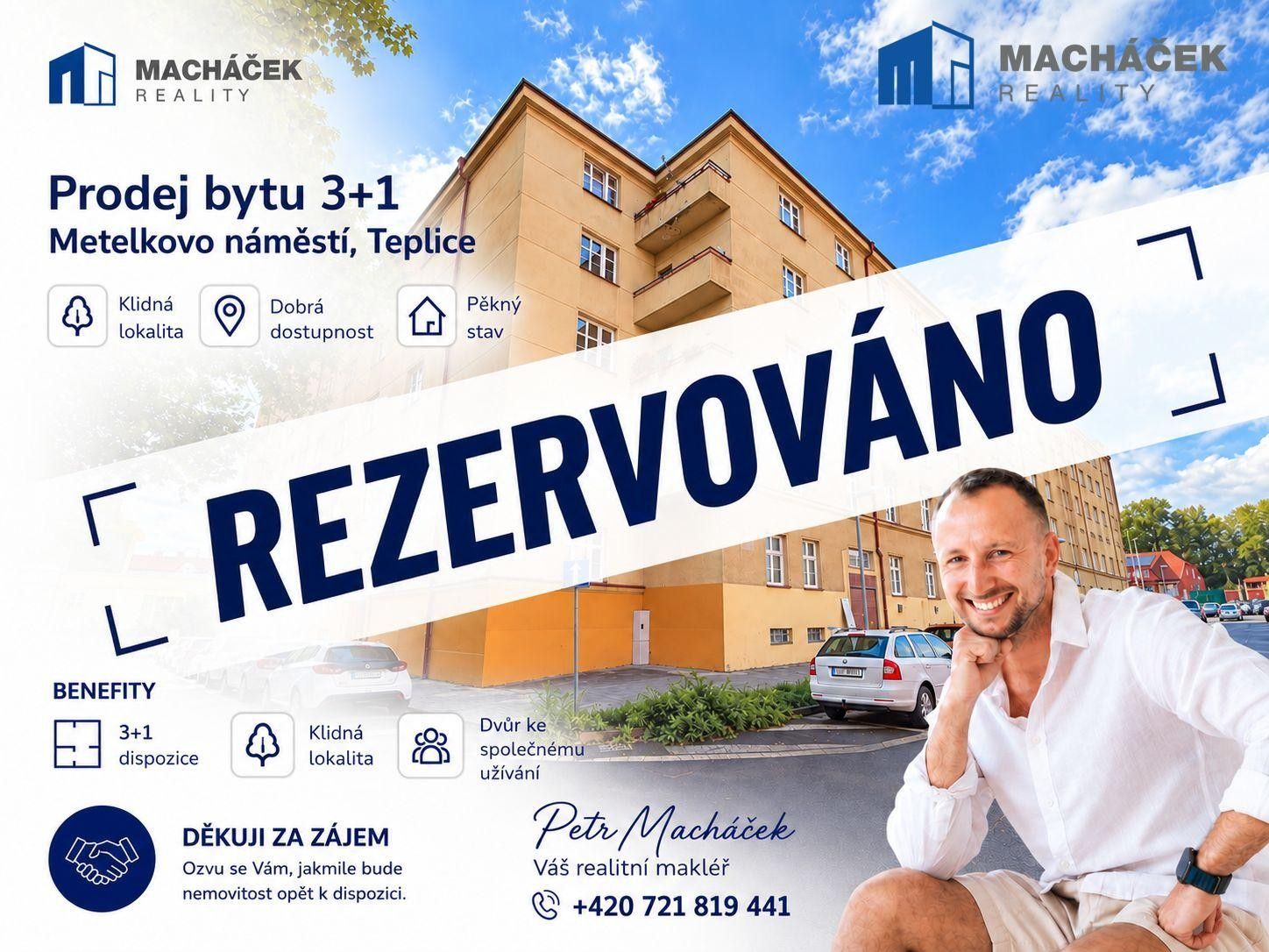 3+1, Metelkovo náměstí, Teplice Trnovany, 101 m² - 2