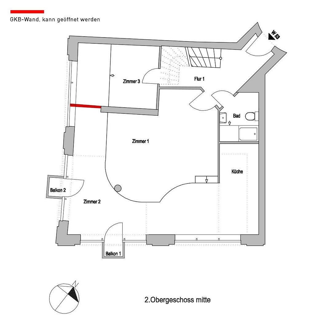5+1, Schöneberger Straße 13 Berlin Kreuzberg Berlin 10963, 123 m² - 1