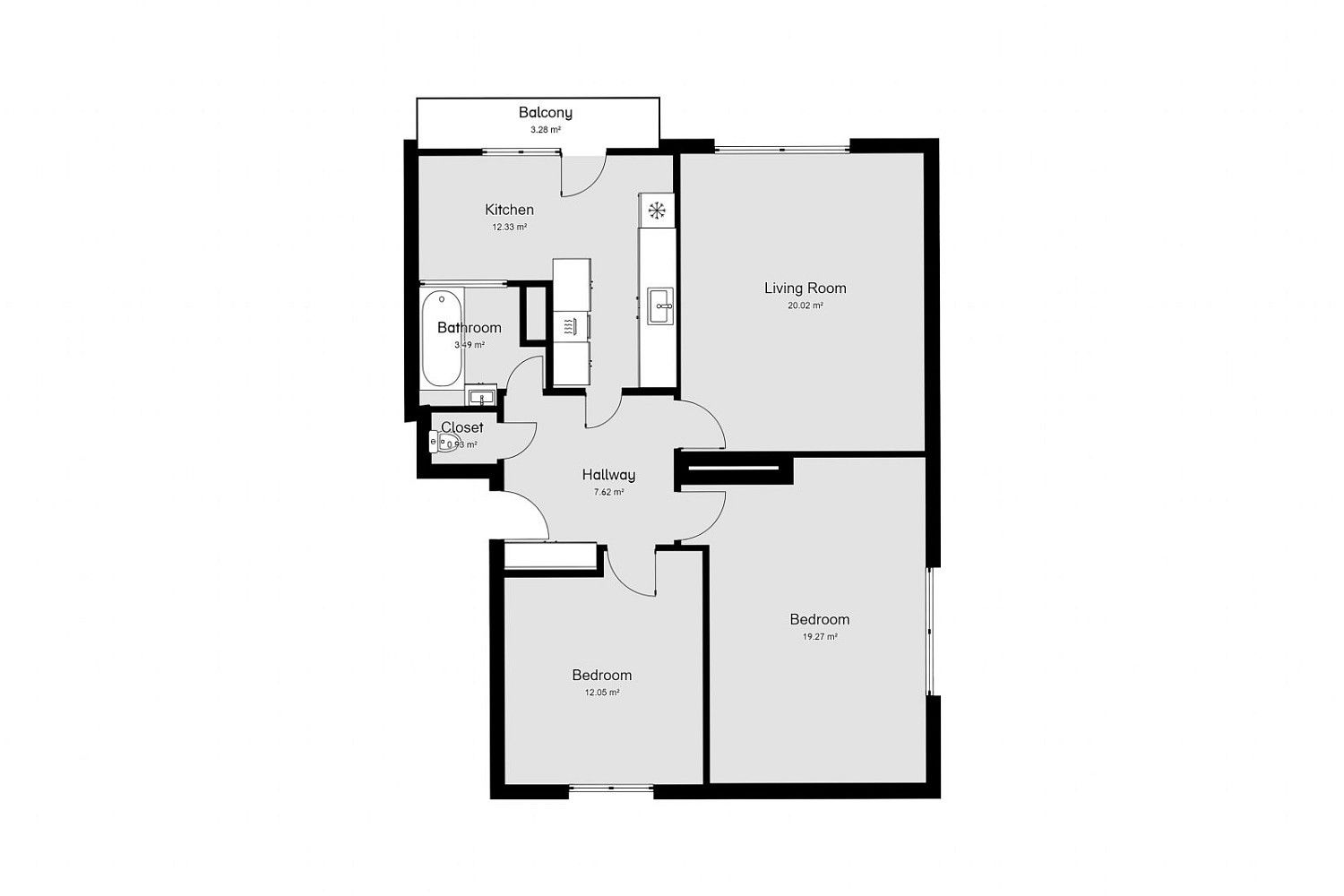 3+1, Josefská, Holice, okres Pardubice, 85 m² - 2