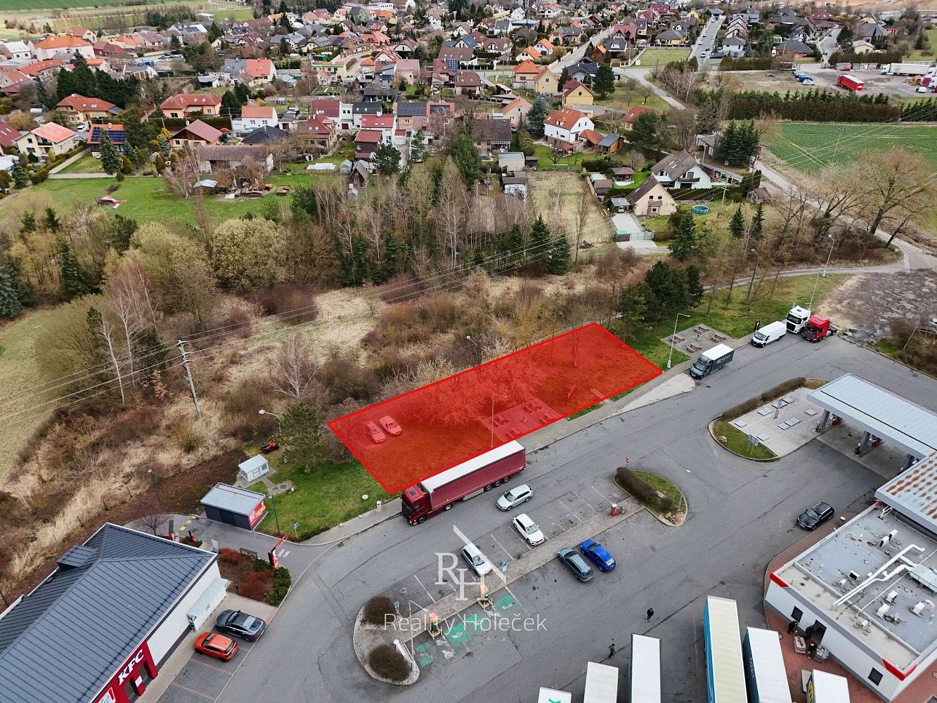 Prodej komerční pozemek - Velká Dobrá, okres Kladno - 2