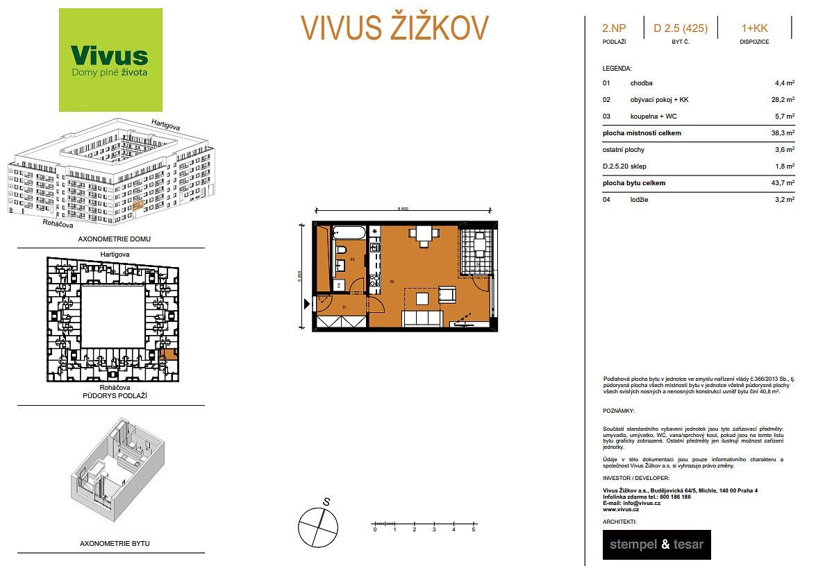 1+kk, Kaplířova, Praha 3 - Žižkov, 44 m² - 1