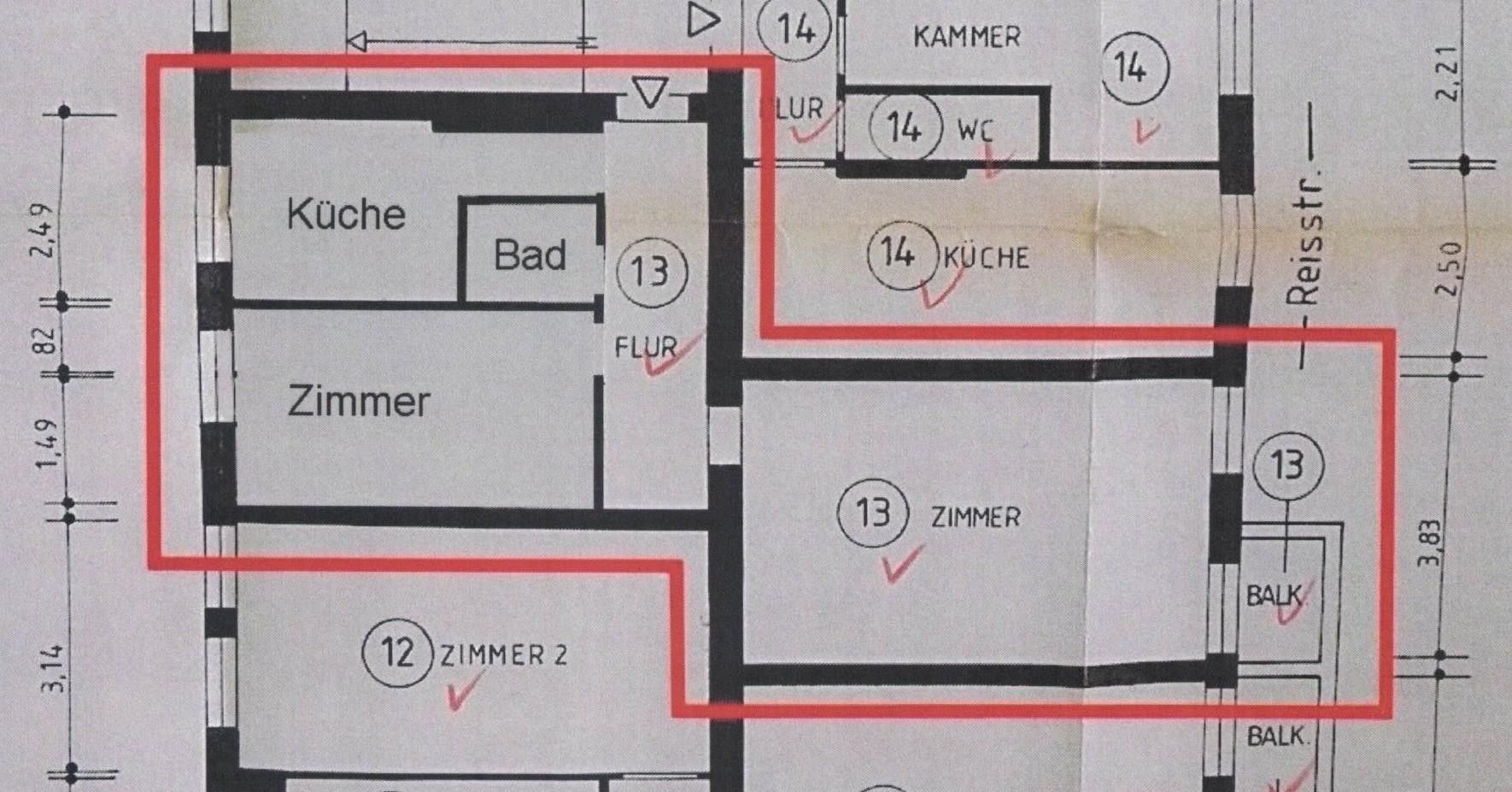 2+1, Reisstraße Berlin Siemensstadt Berlin 13629, 51 m² - 1