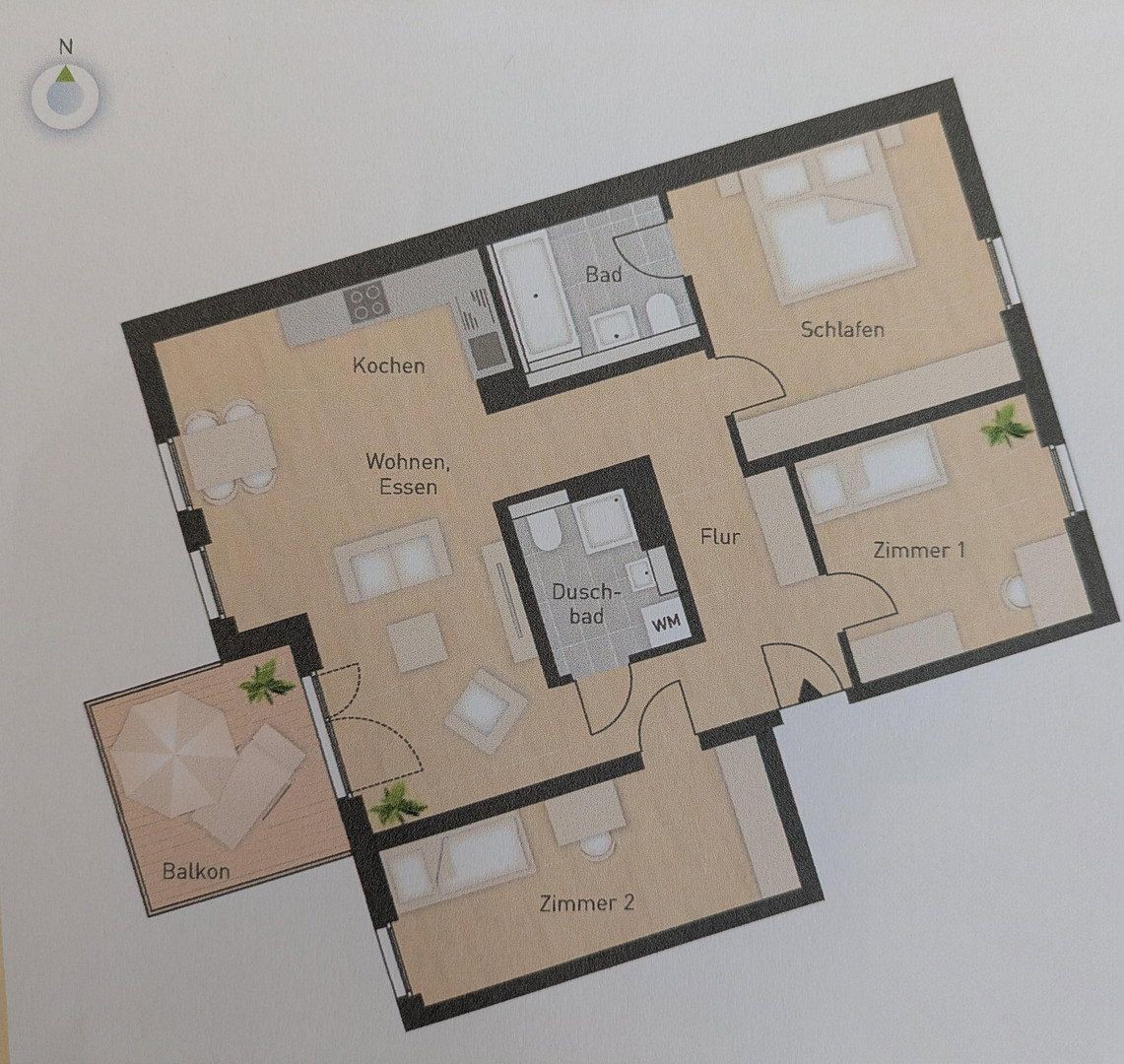 4+1, Nürnberg Thon Bayern 90425, 99 m² - 1