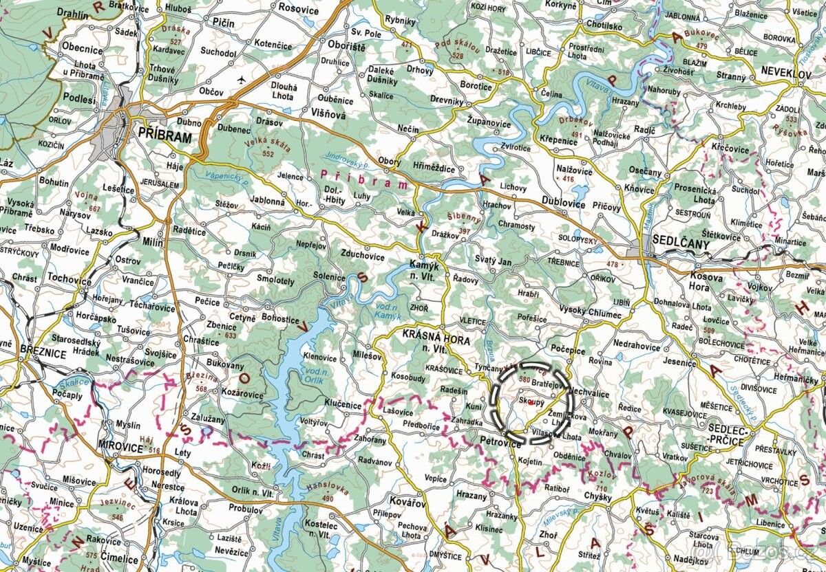 Pozemek pro bydlení · Petrovice u Sedlčan, 262 55 - 3