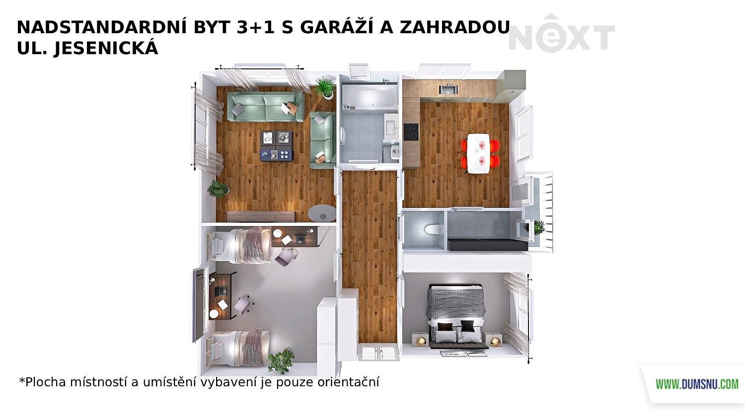 Byt 3+1 · 107 m² · Jesenická, Šumperk - 3