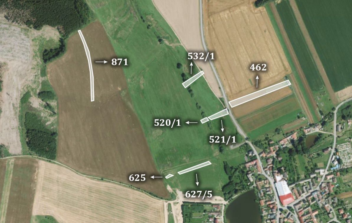 Prodej zemědělský pozemek - Předín, 36 842 m²