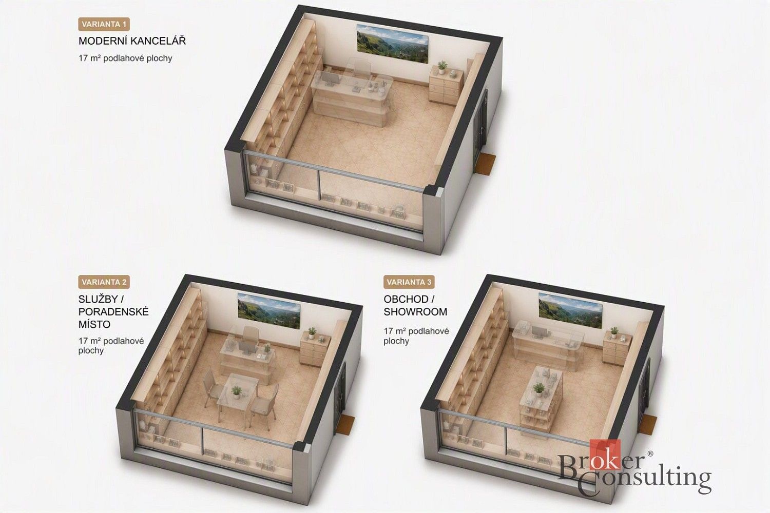 Obchodní prostory · 17 m² · Palackého, Poděbrady - Poděbrady III, okres Nymburk - 3