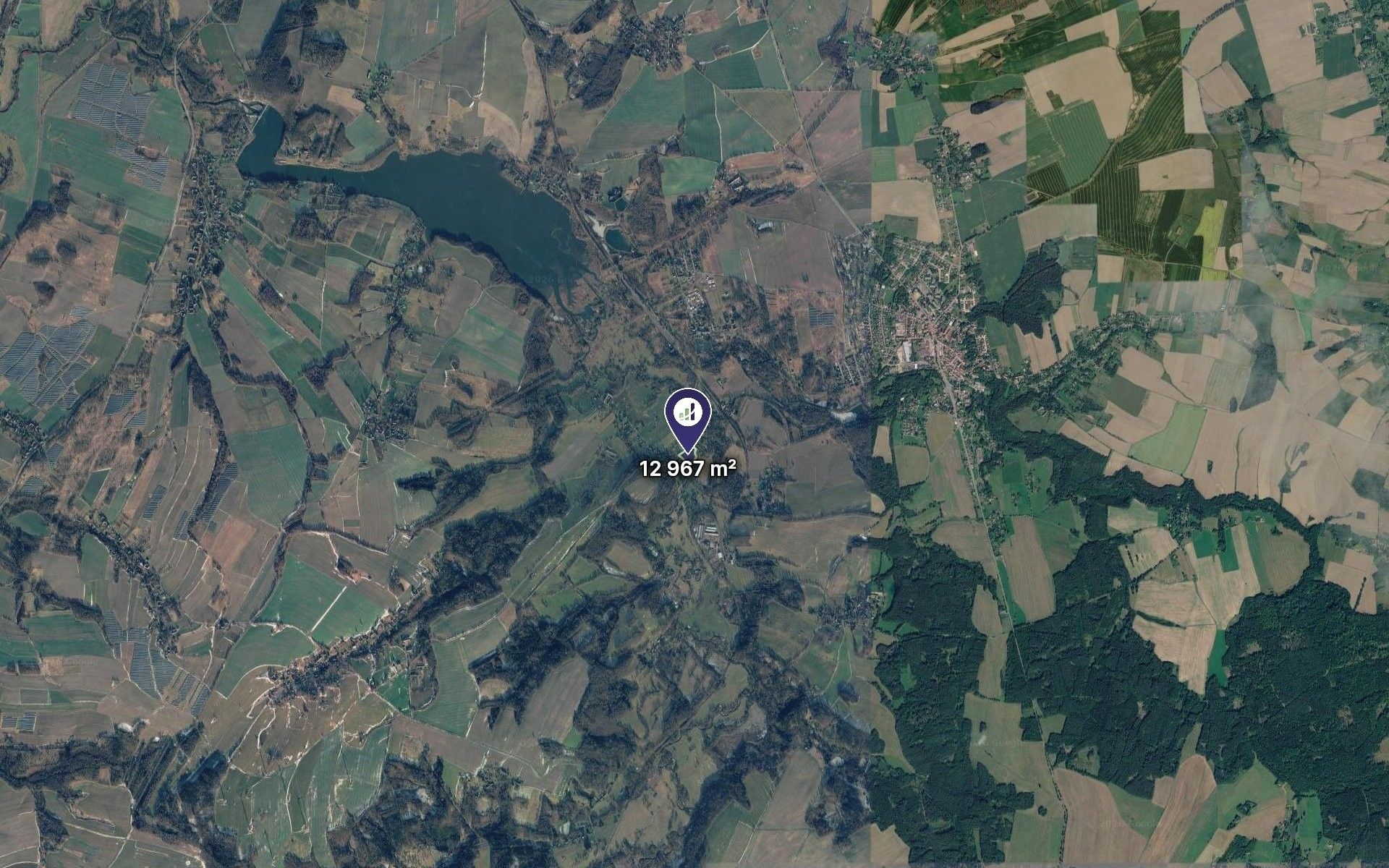 Prodej komerční pozemek - Černousy, 12 967 m² - 2