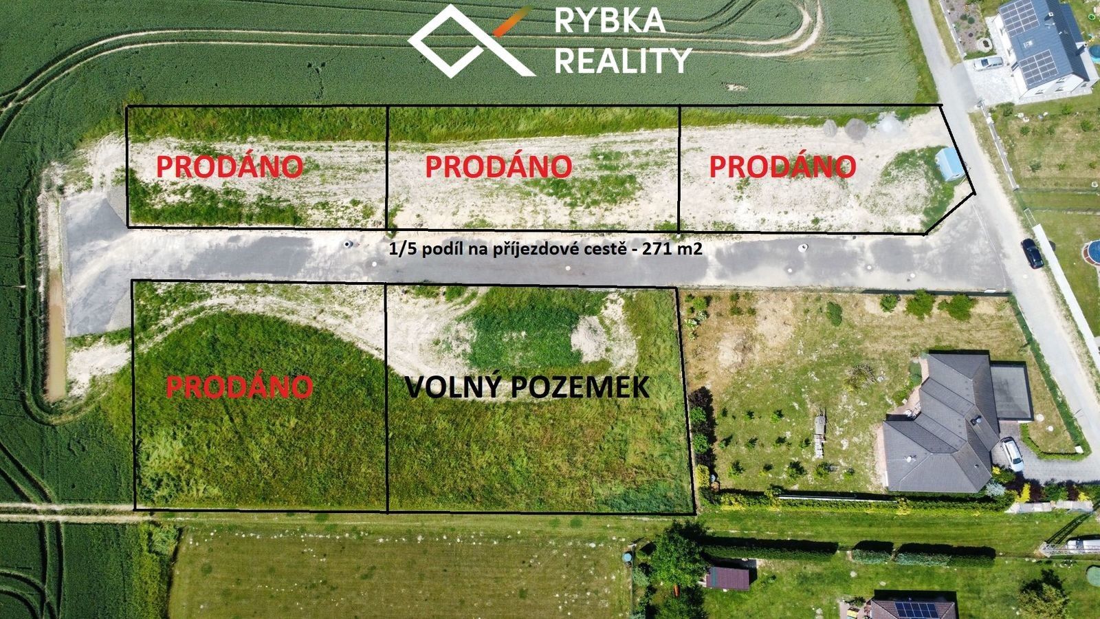 Pozemky pro bydlení, Vřesina, 1 558 m²