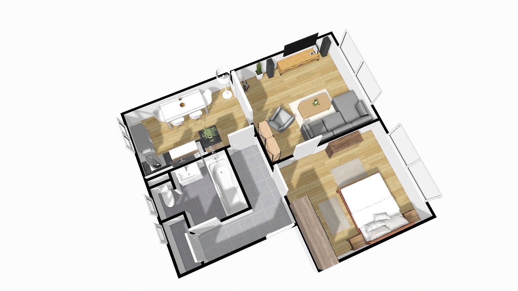 Prodej byt 2+1 - Lutín, okres Olomouc, Olomoucký kraj, 53 m² - 2