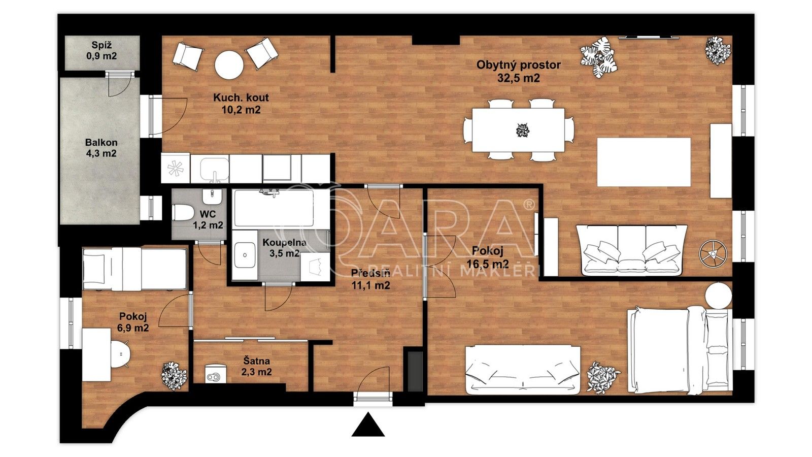 Pronájem byt 3+kk - Pavla Švandy ze Semčic, Praha, 89 m²