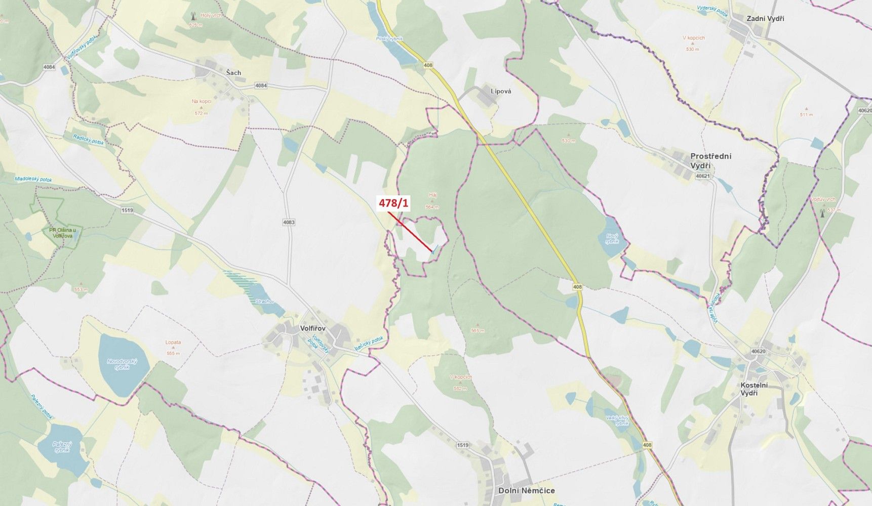 Les, 710 m²
