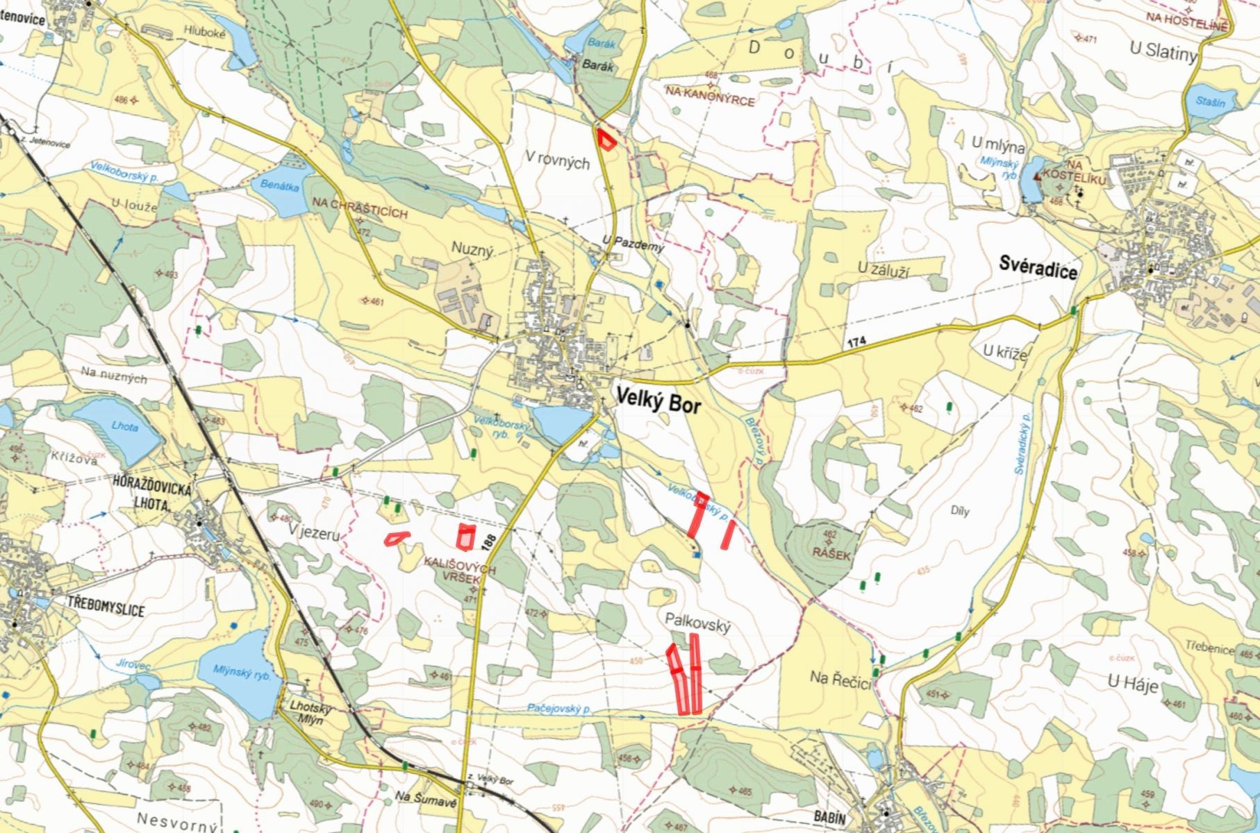 Prodej zemědělský pozemek - Velký Bor - 5