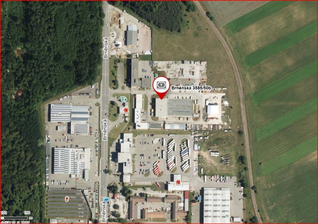 Pronájem kancelář - Brněnská 3585, Hodonín, 2 m²