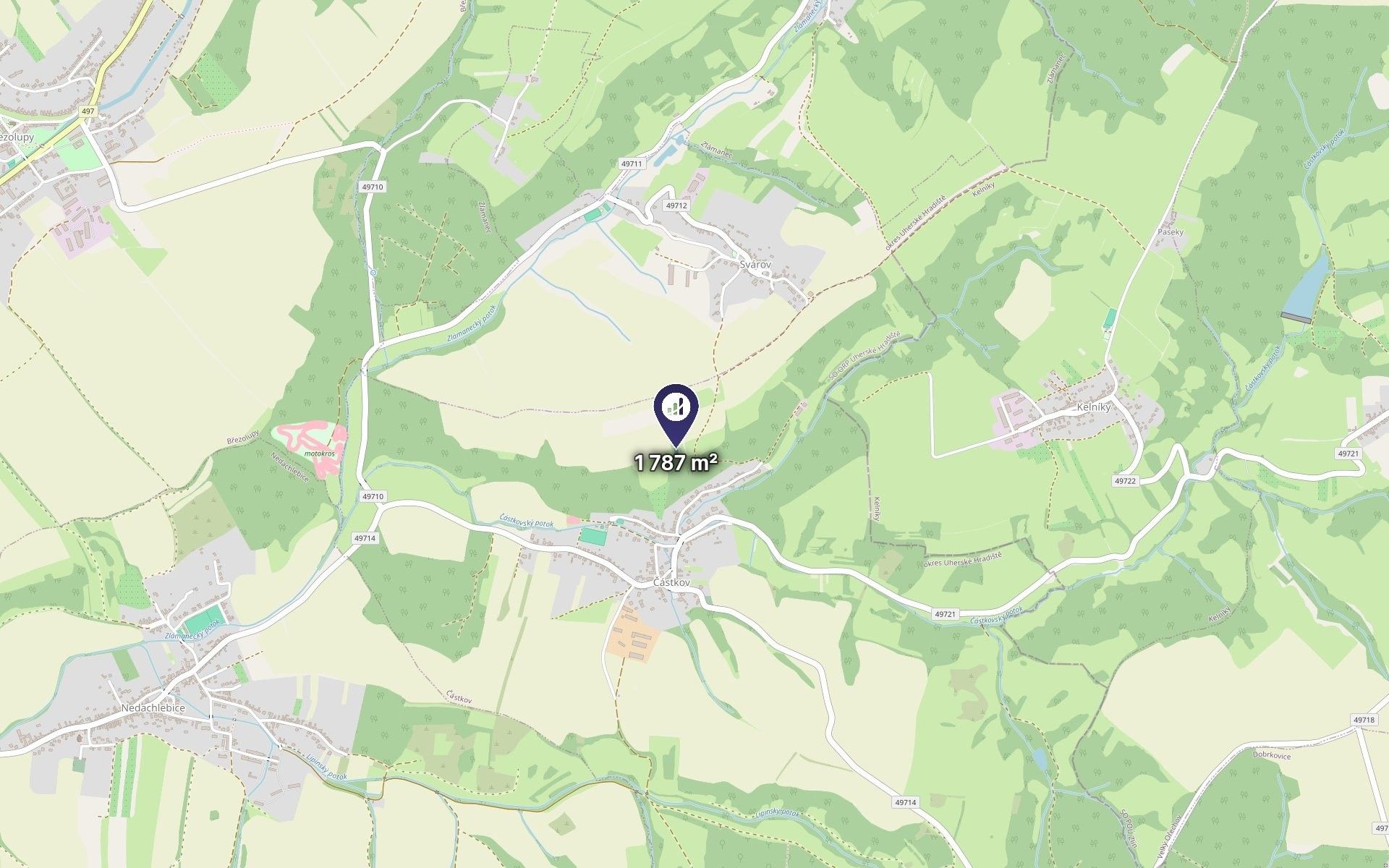 Louka · 1 787 m² · Částkov - 3