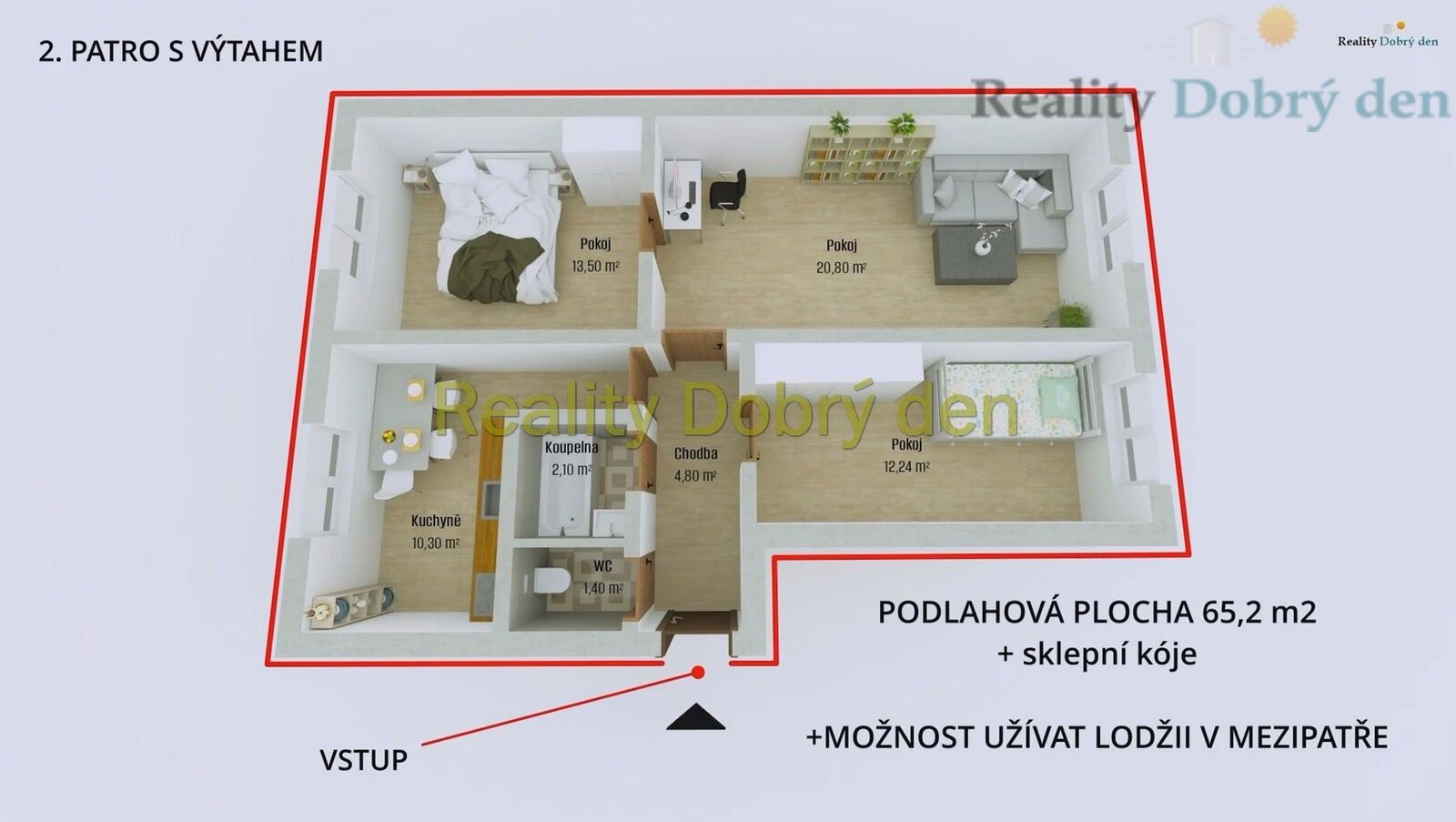 3+1, Olomoucká, Opava Předměstí, 65 m² - 2
