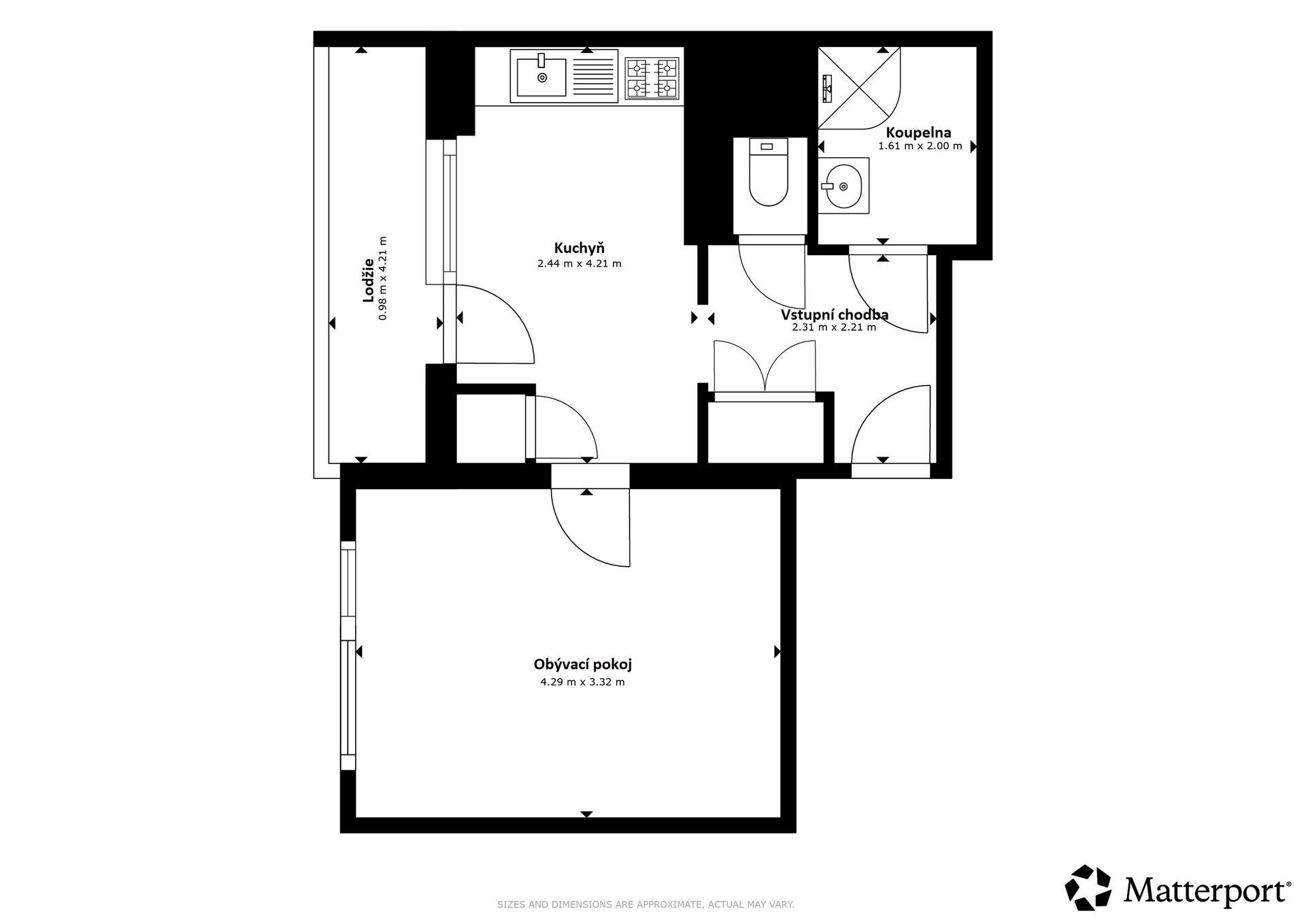 1+1, Palackého, Teplice, 36 m² - 2