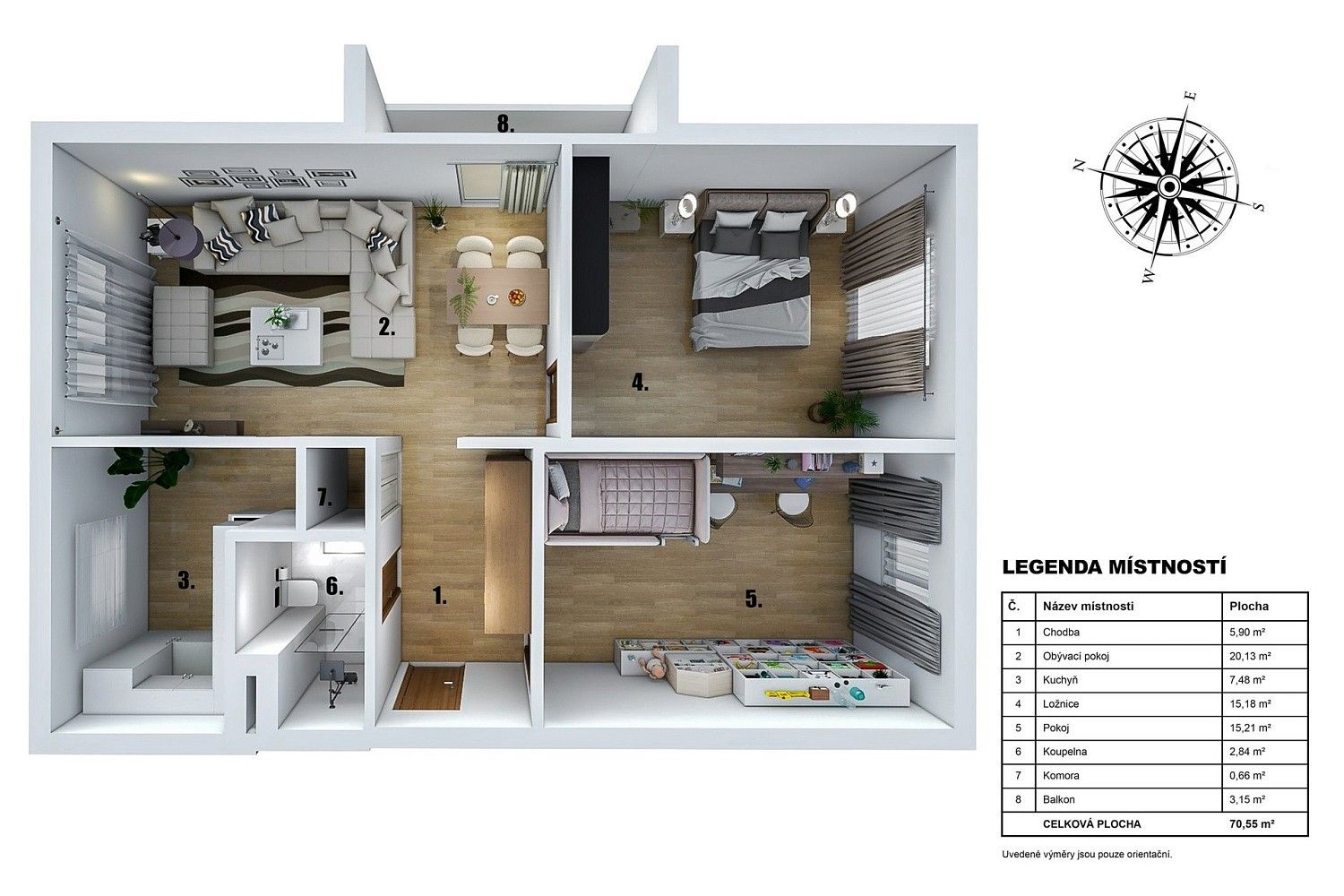 Prodej byt 3+1 - Praha - Záběhlice, okres Praha 10, Hlavní město Praha, 76 m² - 5