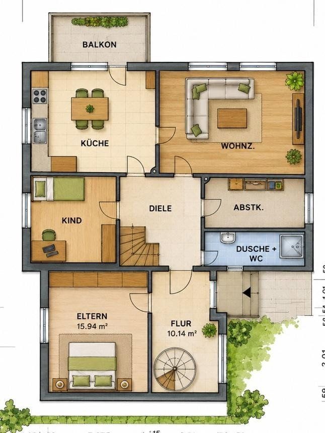Rodinné domy, , Hessen, 182 m² - 2
