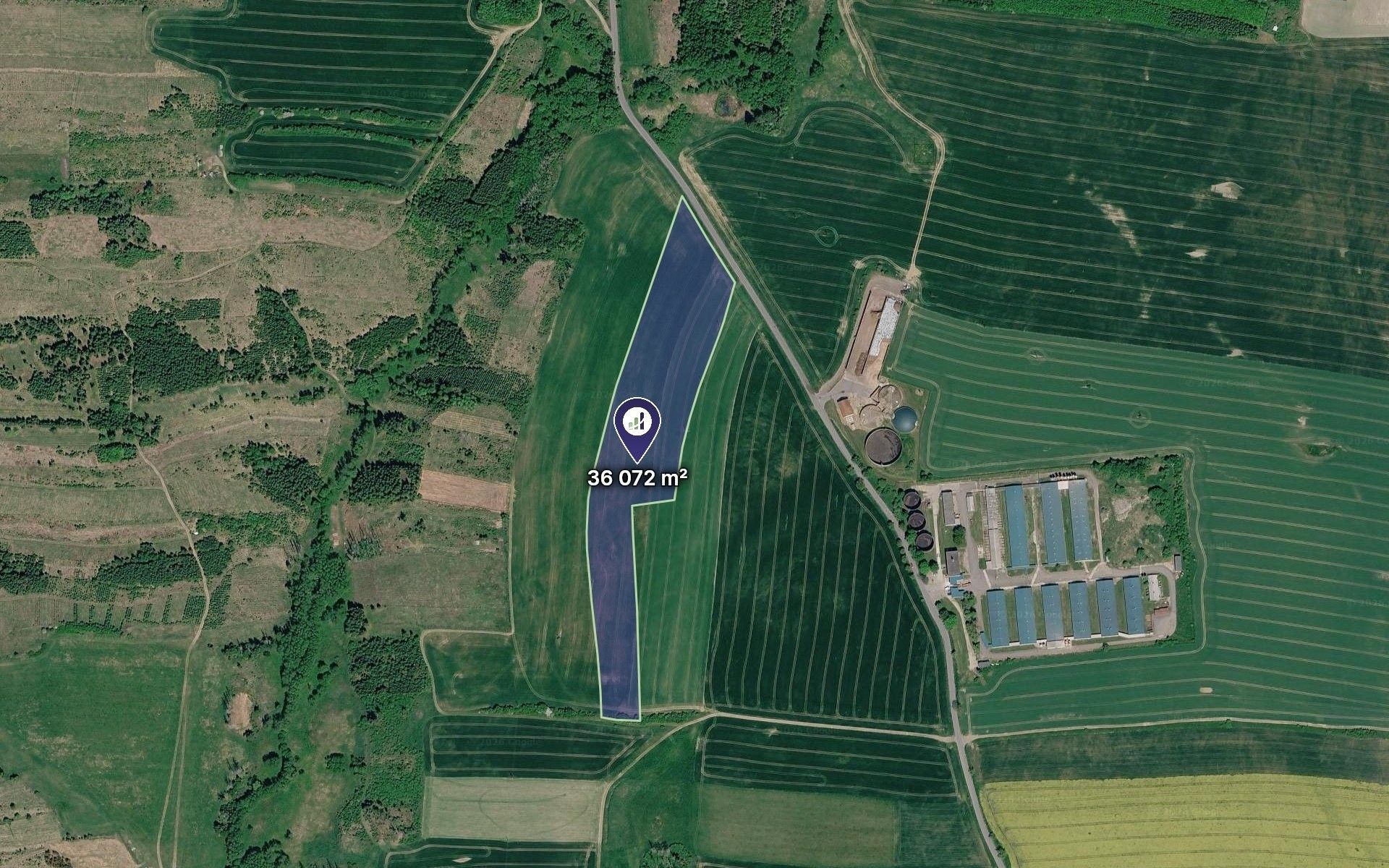 Prodej zemědělský pozemek - Kamenice, 166 174 m² - 2