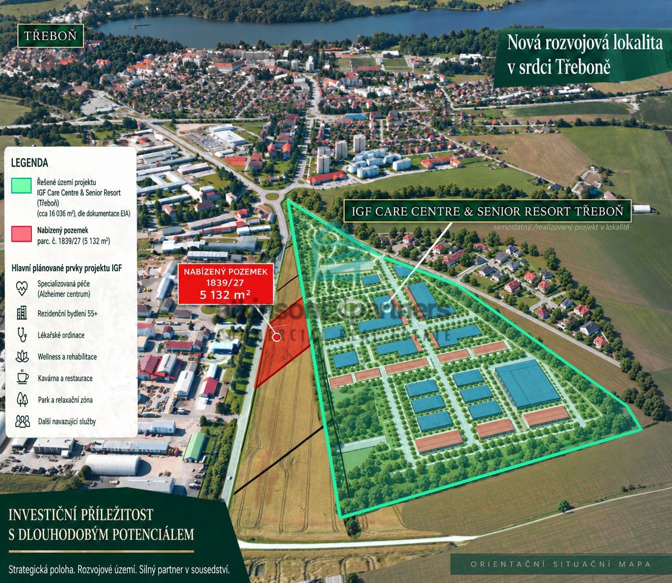 Komerční pozemky, Pražská, Třeboň, 5 132 m² - 2