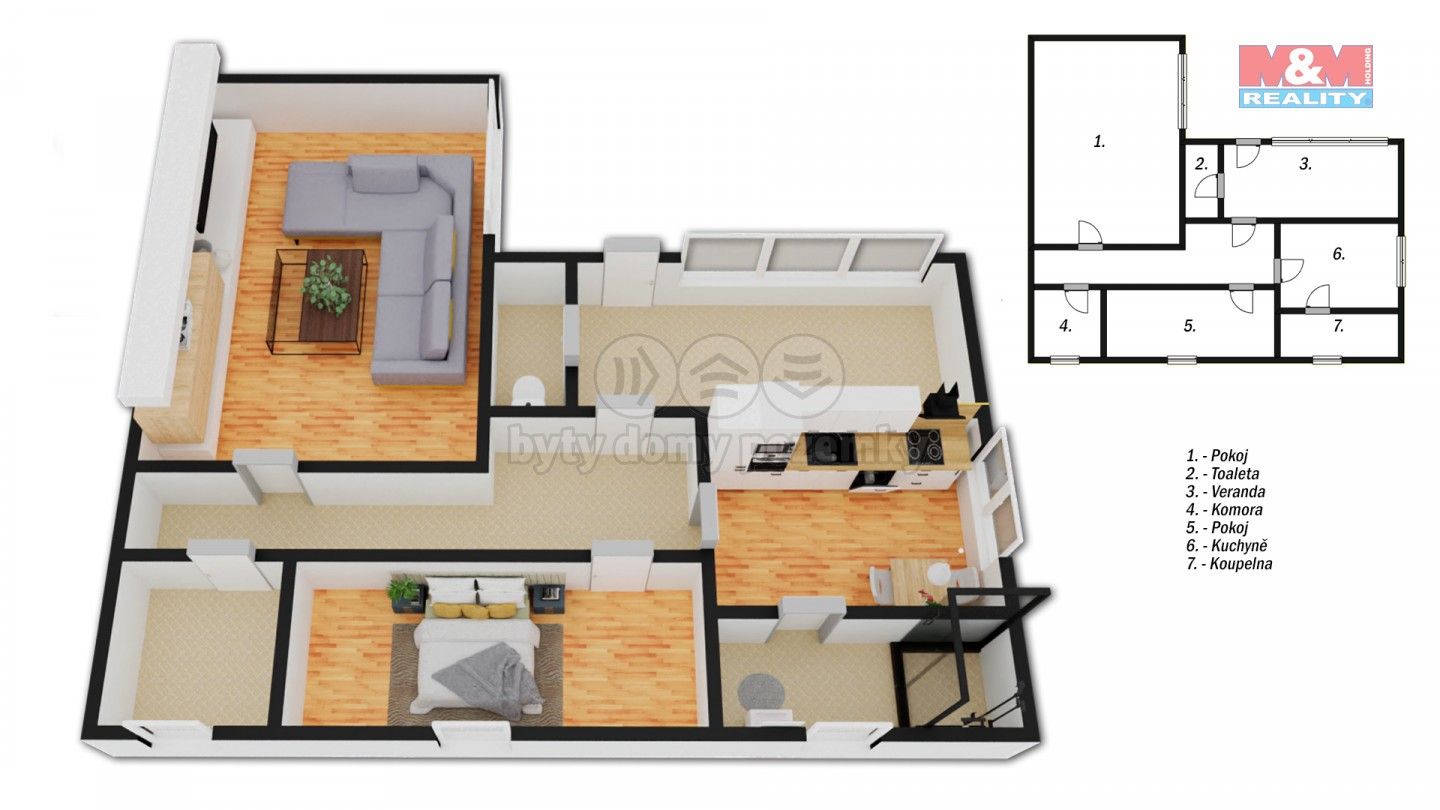 Rodinné domy, Podsedice, 114 m²