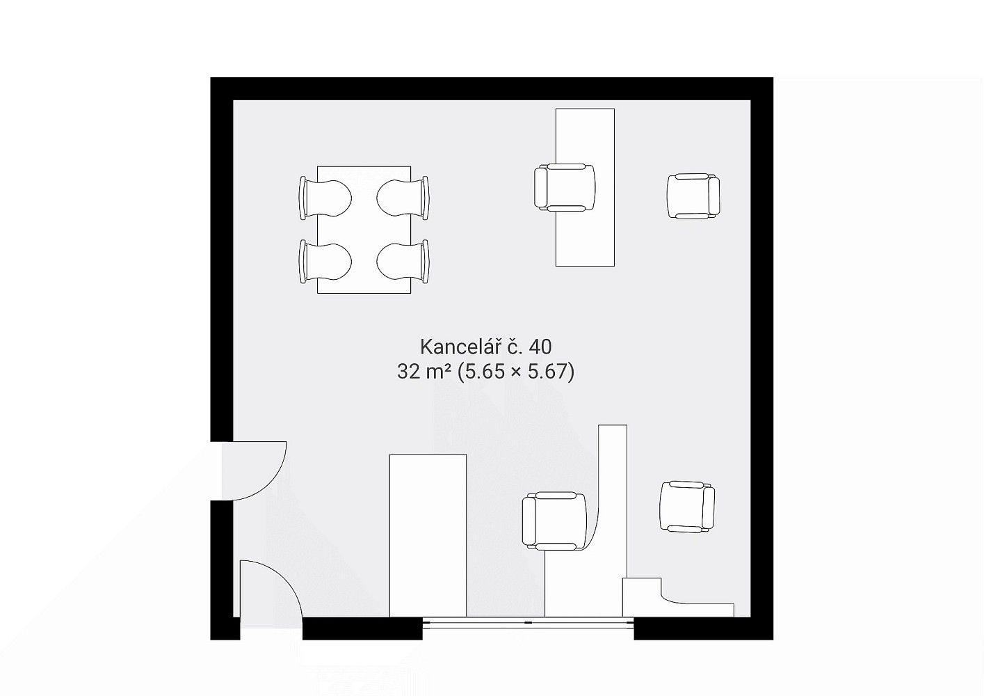 Pronájem kancelář - Uherské Hradiště, 32 m² - 5