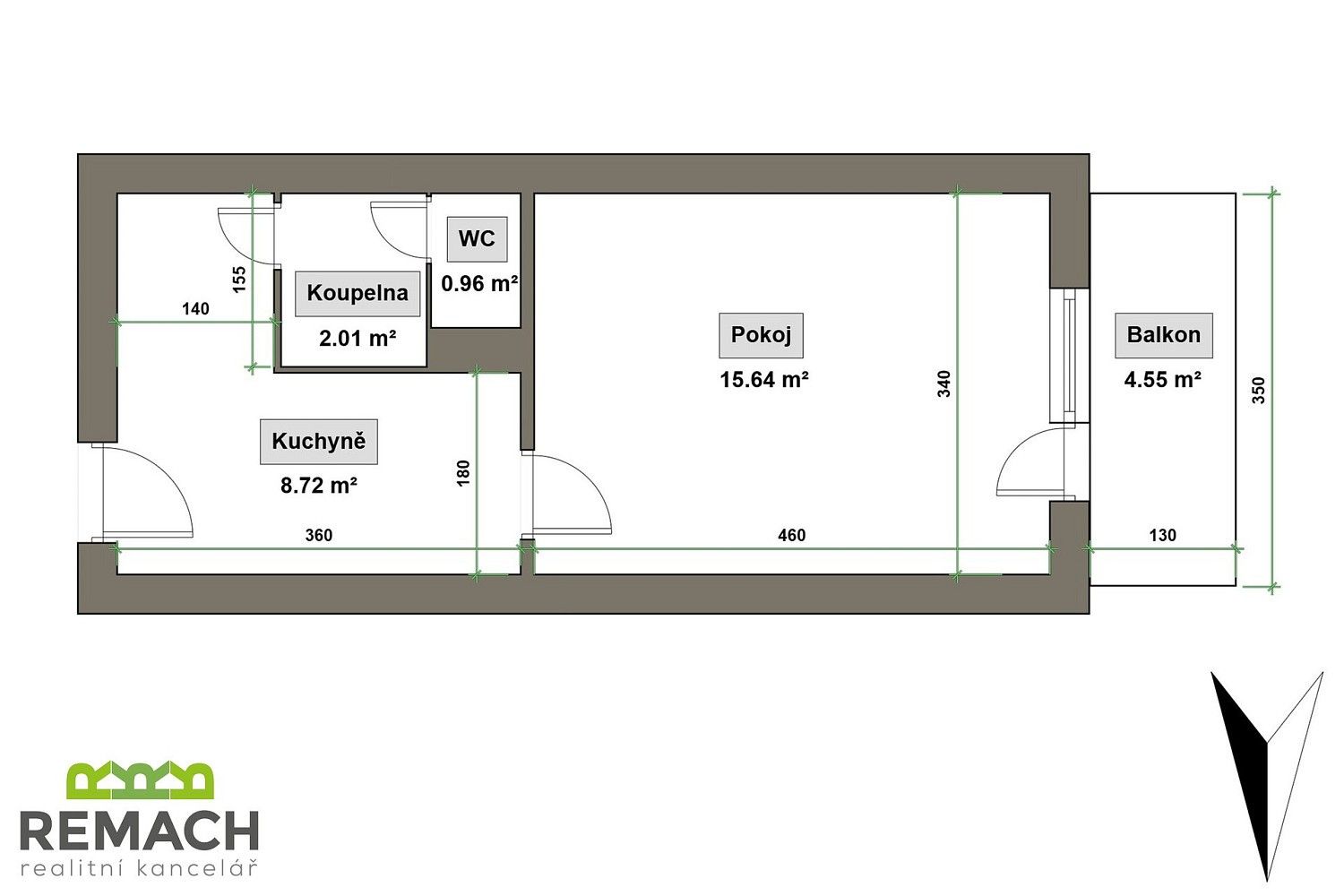 1+1, Otrokovice - Kvítkovice, okres Zlín, Zlínský kraj, 34 m² - 2