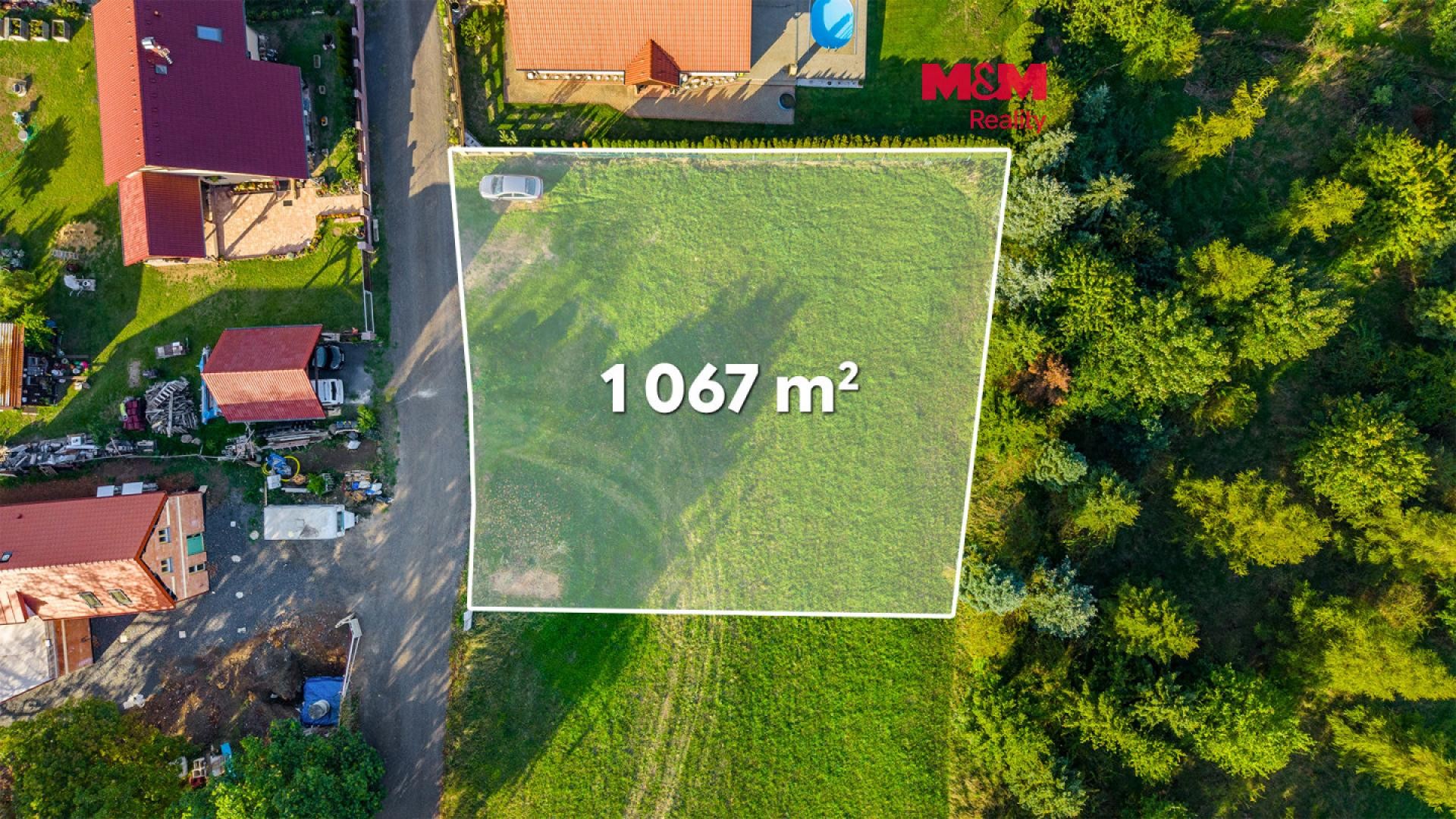 Pozemek pro bydlení, 1 067 m²