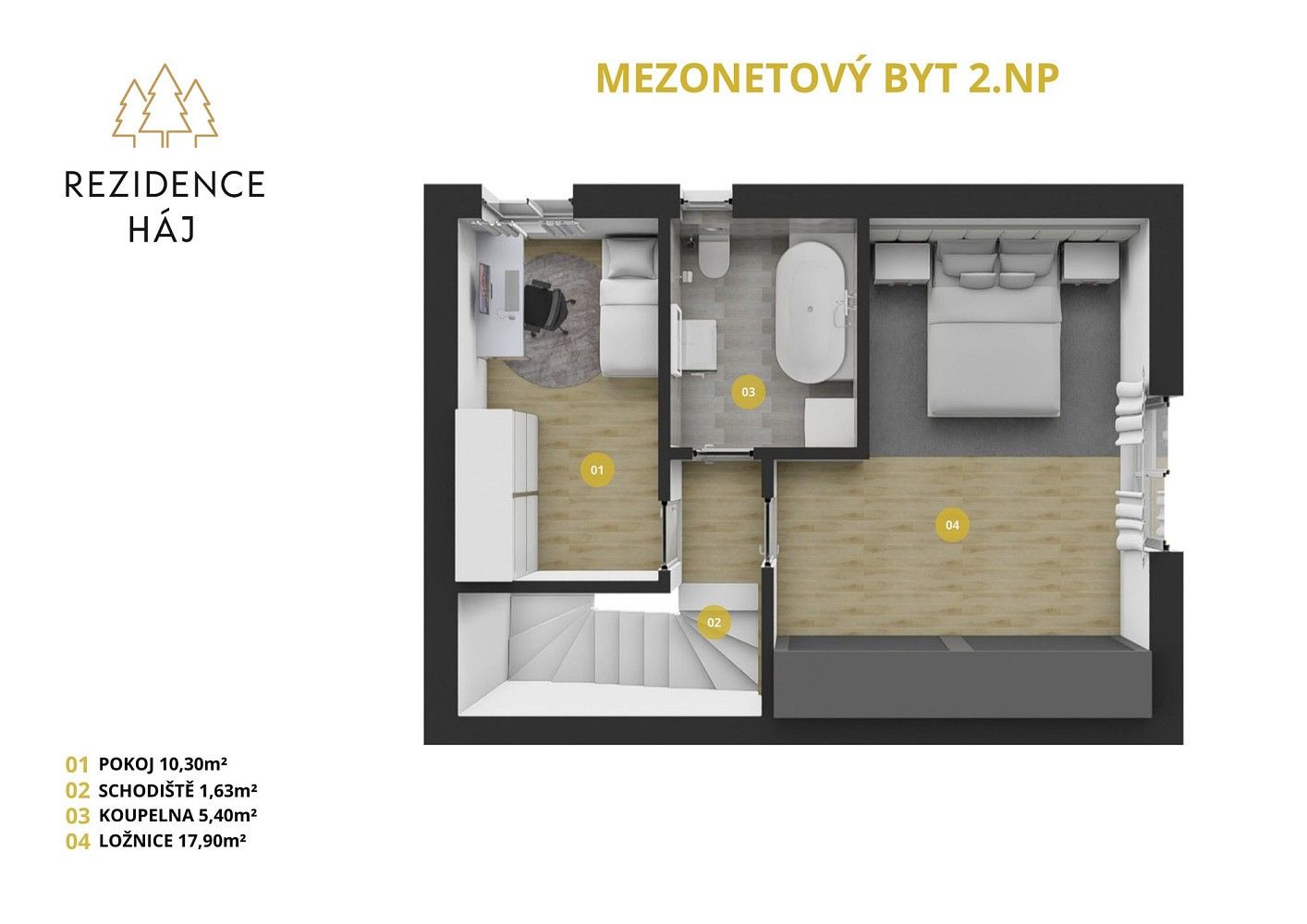 Prodej byt 3+kk - Hlavní, Háj ve Slezsku, okres Opava, 81 m² - 5