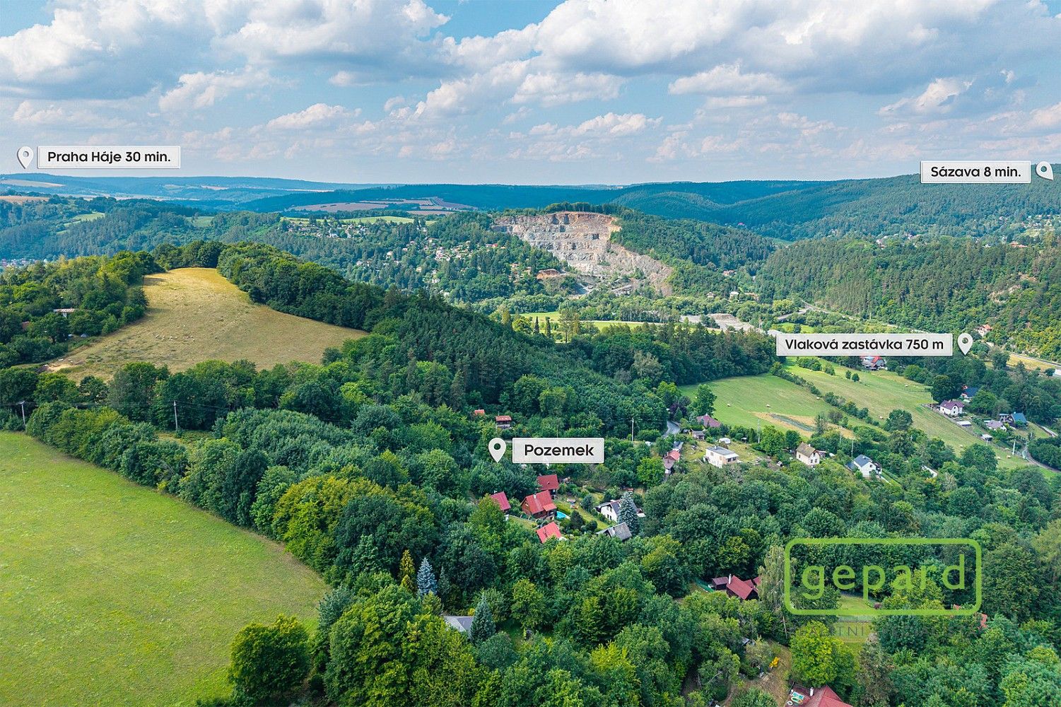 Prodej zahrada - Chocerady, okres Benešov, Středočeský kraj - 5