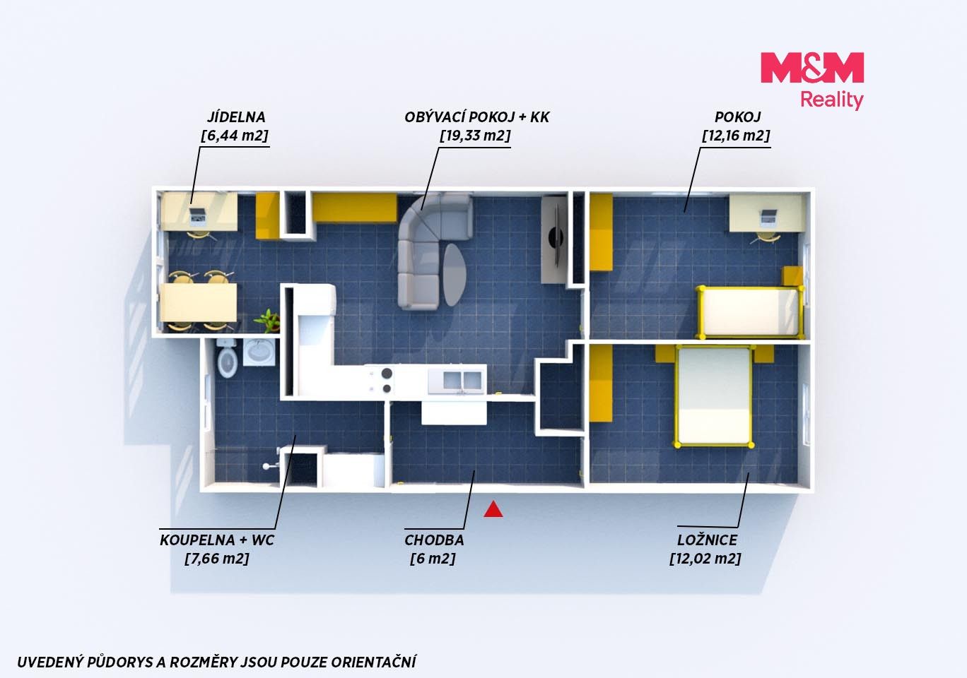 Byt 4+kk · 64 m² · Lochovice - 4