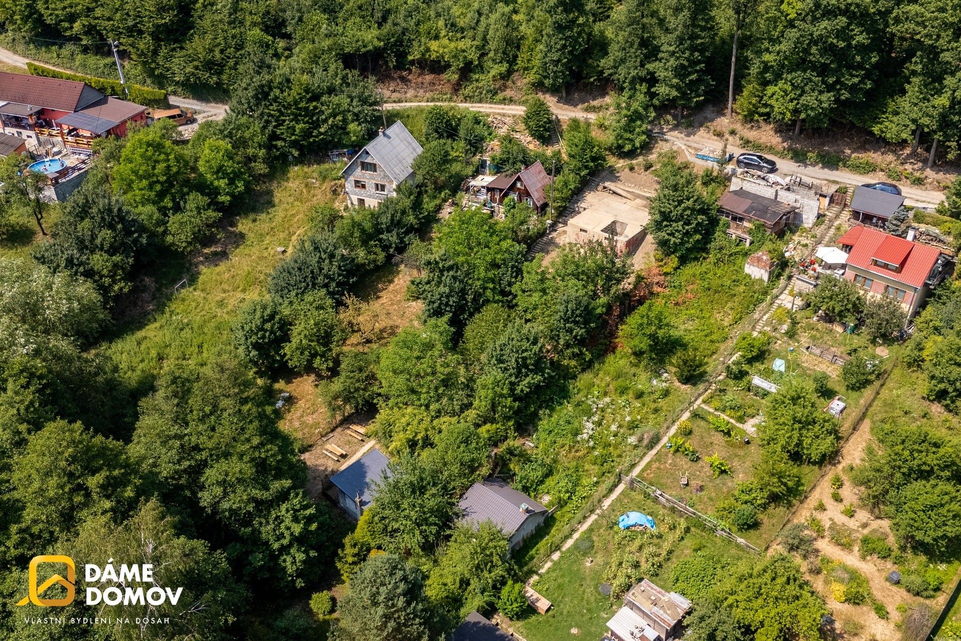 Pozemky pro bydlení, Štákovy Paseky, Zlín, 803 m² - 2