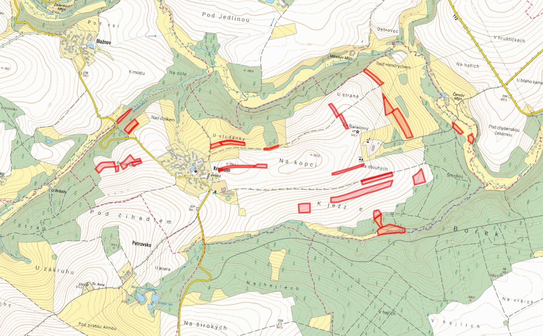 Zemědělský pozemek · Křešín Kramolín - 3