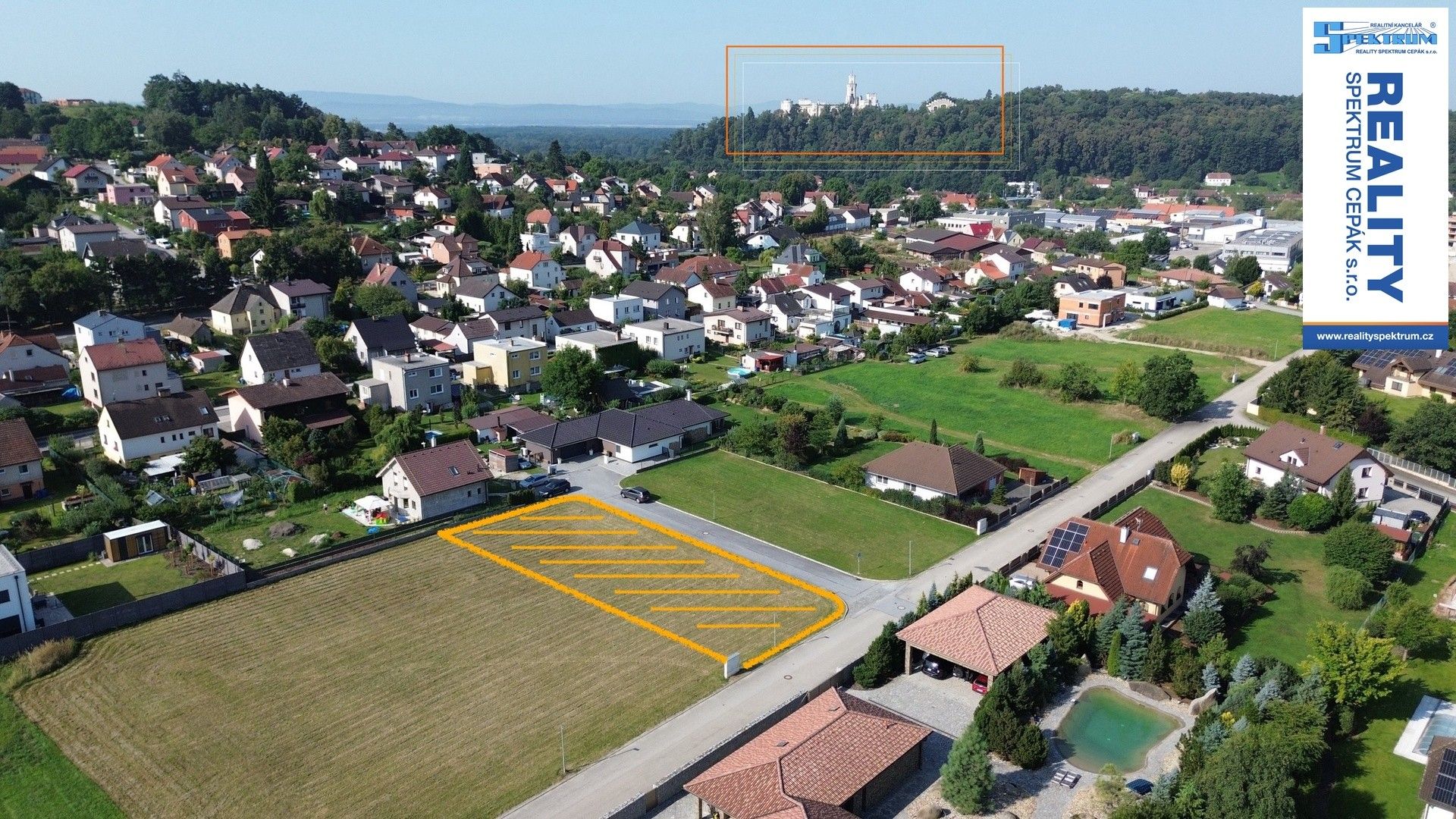 Prodej pozemek pro bydlení - Kaštanová, Hluboká nad Vltavou