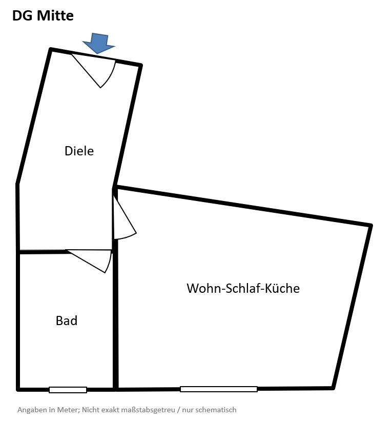 1+kk, Agnesstr. 16 Essen Rüttenscheid Nordrhein-Westfalen 45136, 24 m² - 1