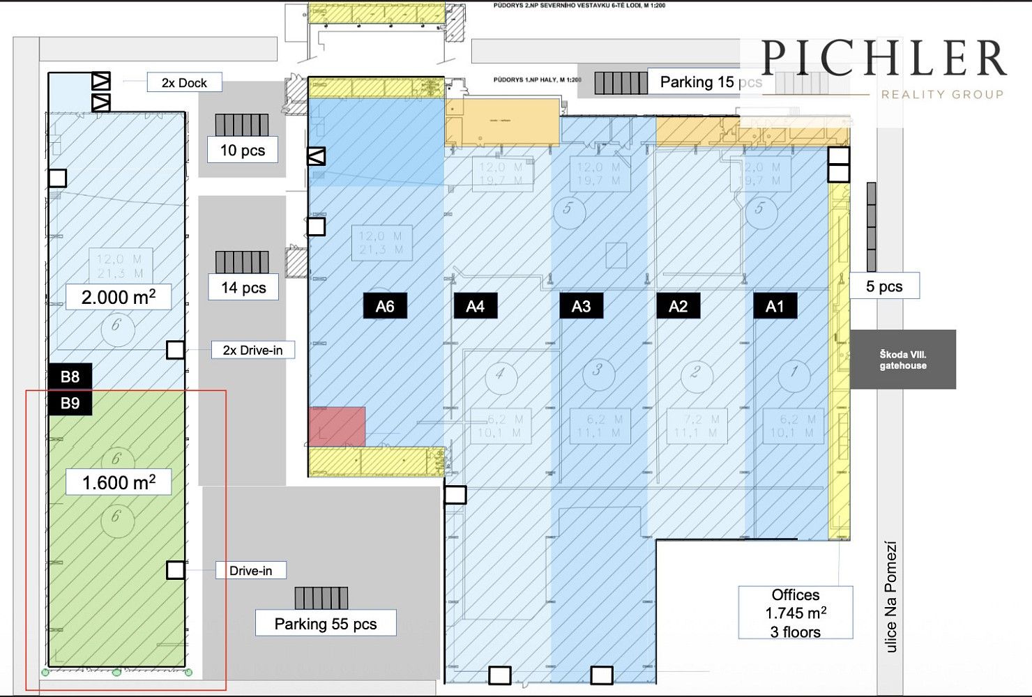 Výrobní prostory, Plzeň - Skvrňany, okres Plzeň-město, Plzeňský kraj, 1 600 m² - 2