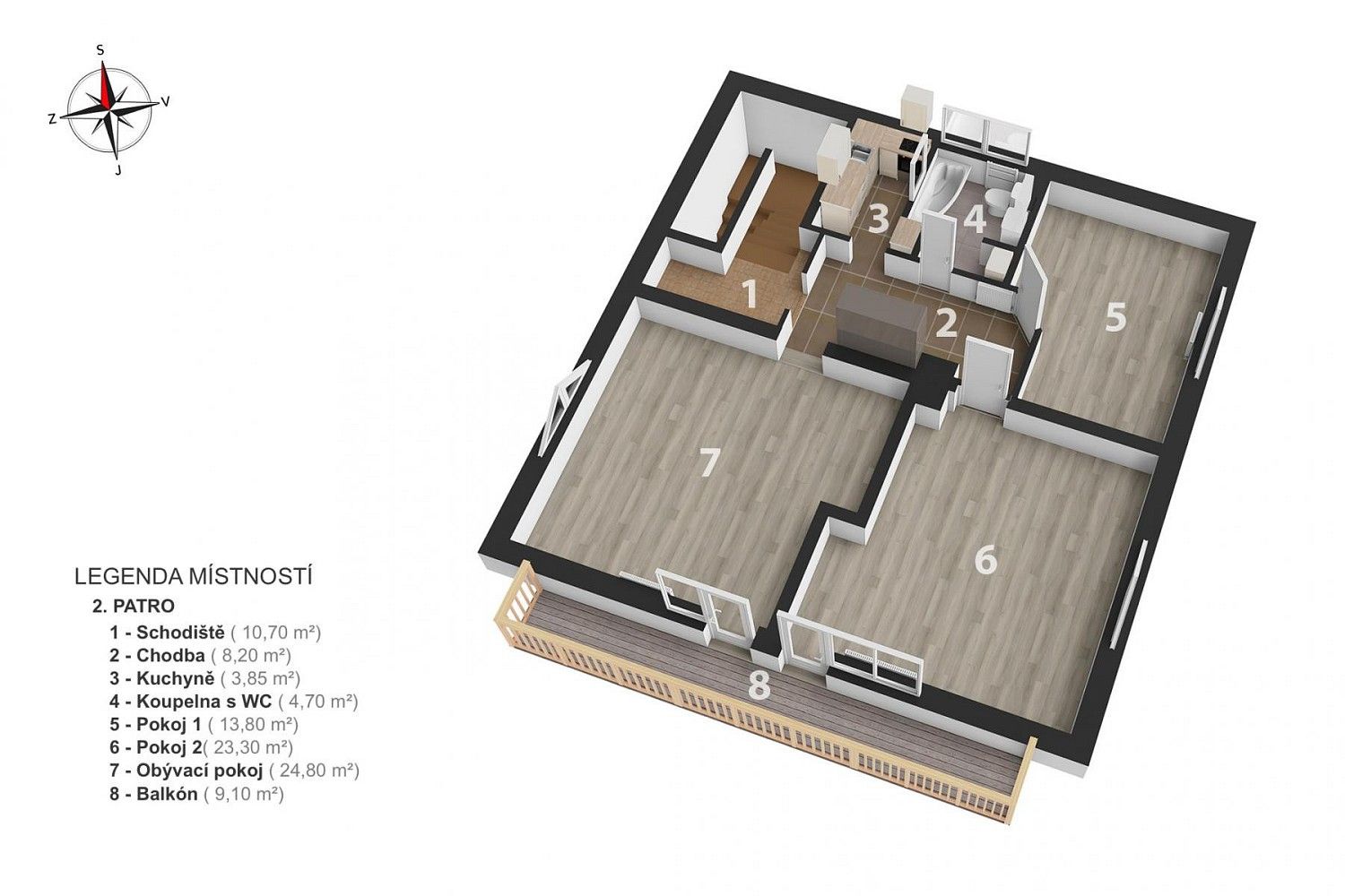 3+1, Nové Město nad Metují, okres Náchod, Královéhradecký kraj, 101 m² - 2