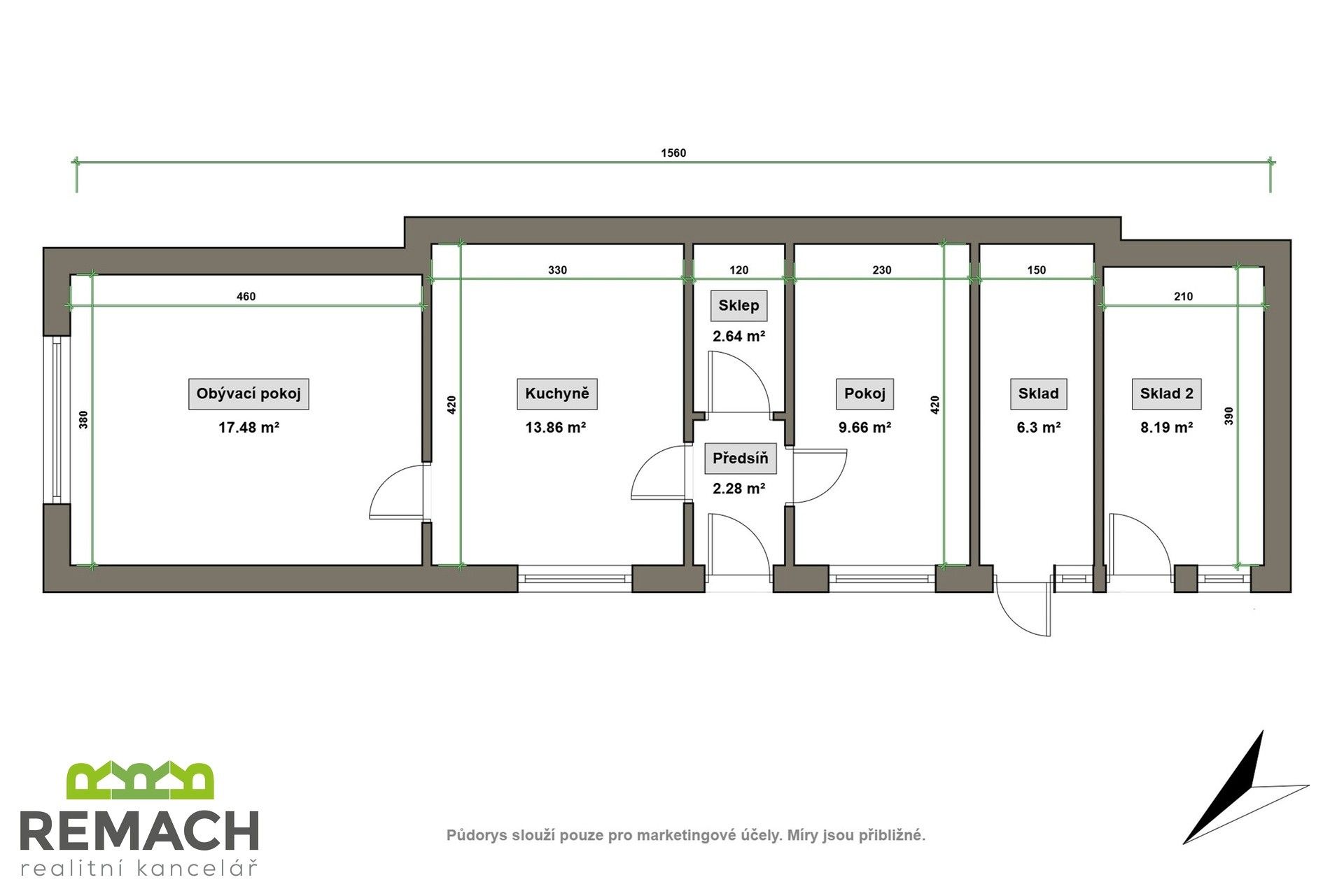 Rodinné domy, Zlechov, 65 m² - 2