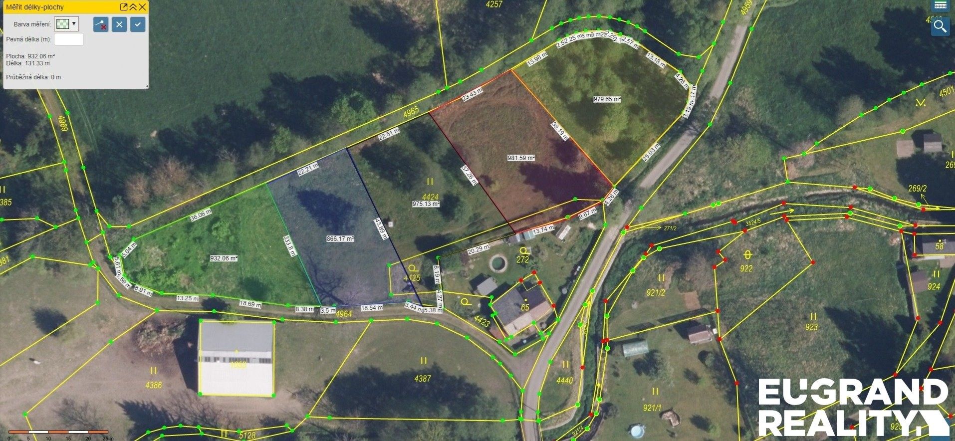 Pozemky pro bydlení, Staré Křečany, 4 738 m² - 1