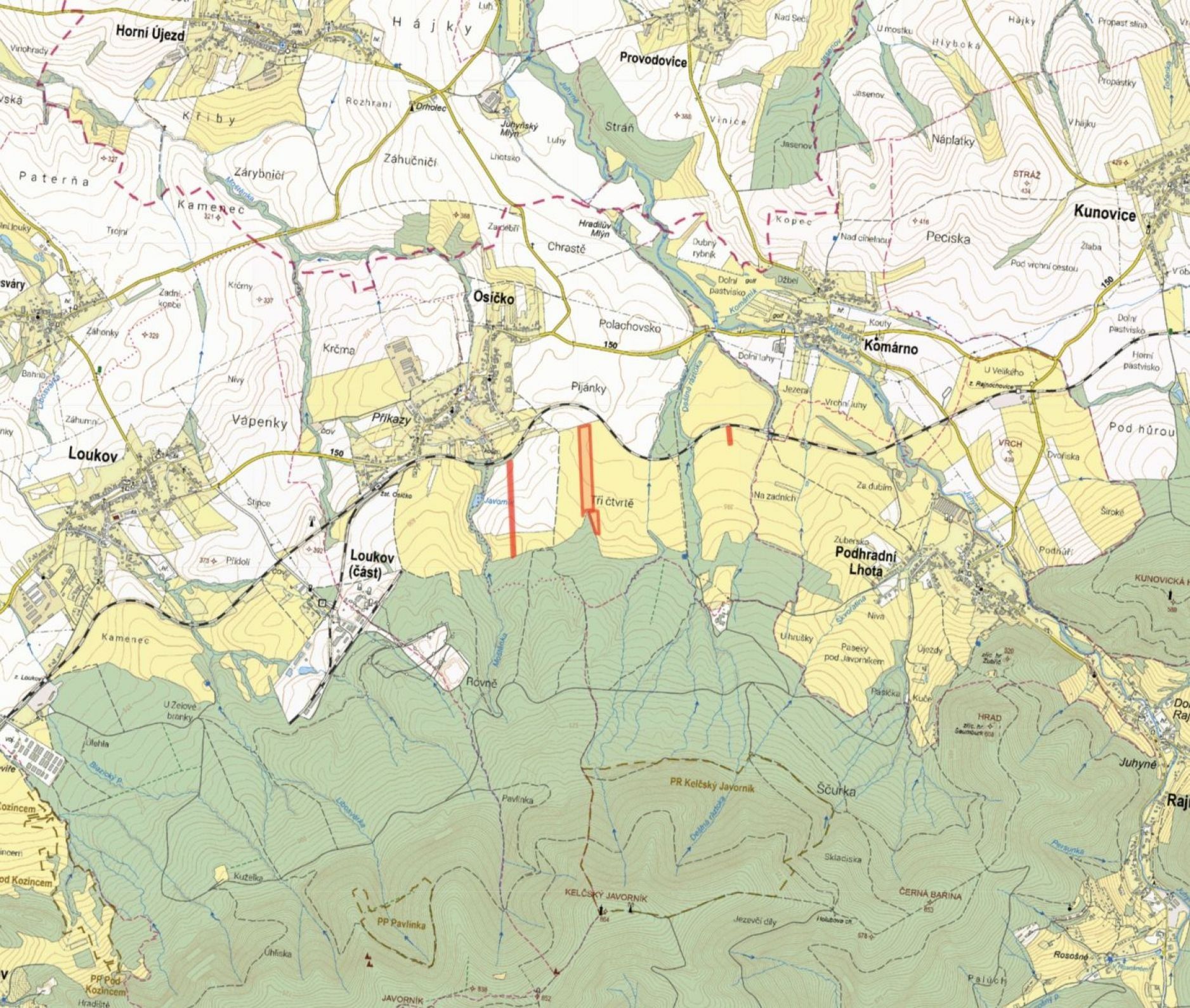 Zemědělské pozemky, Osíčko - 2