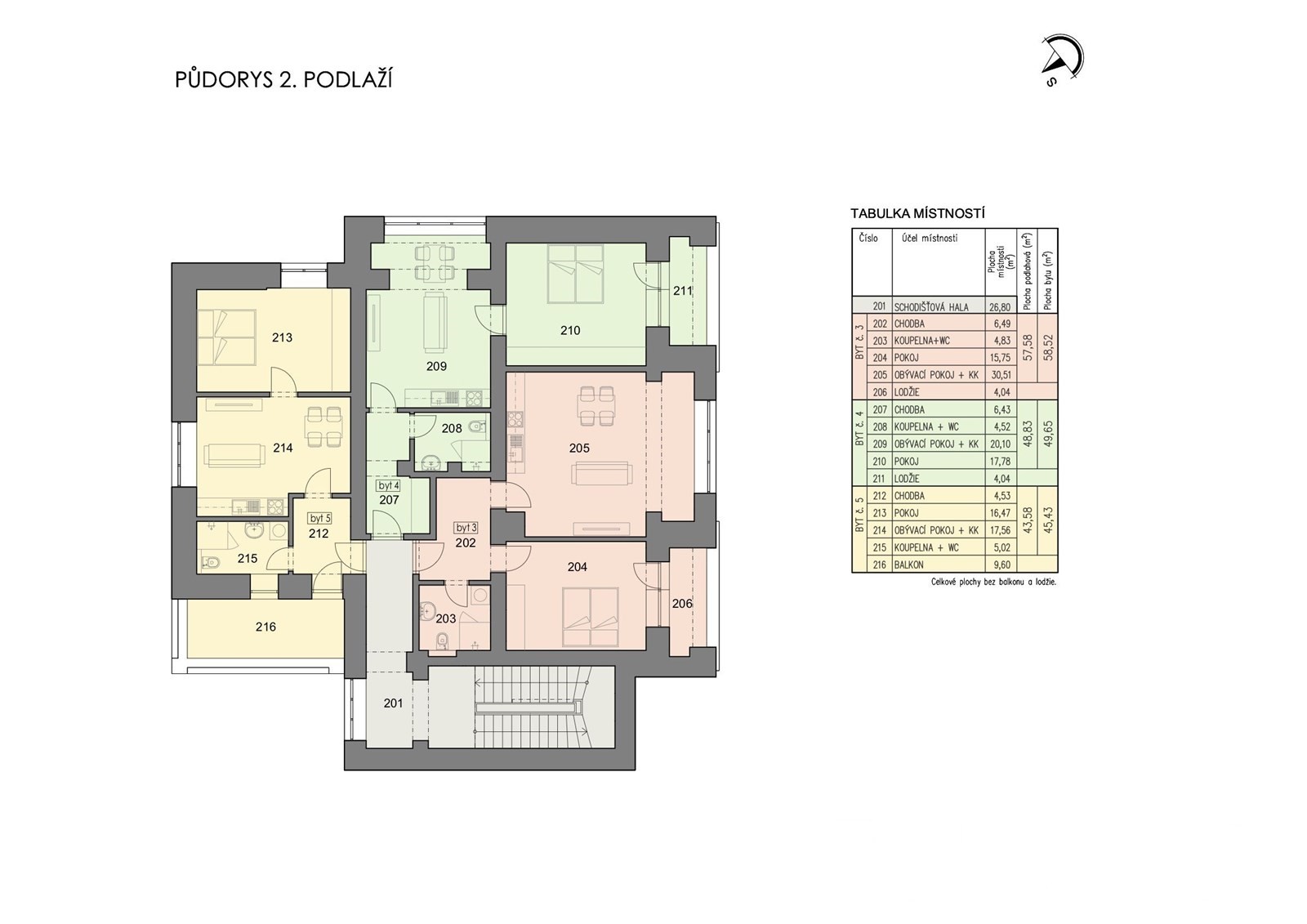 Byt 2+kk · 43 m² · Rozkošská 2316, Havlíčkův Brod - 3
