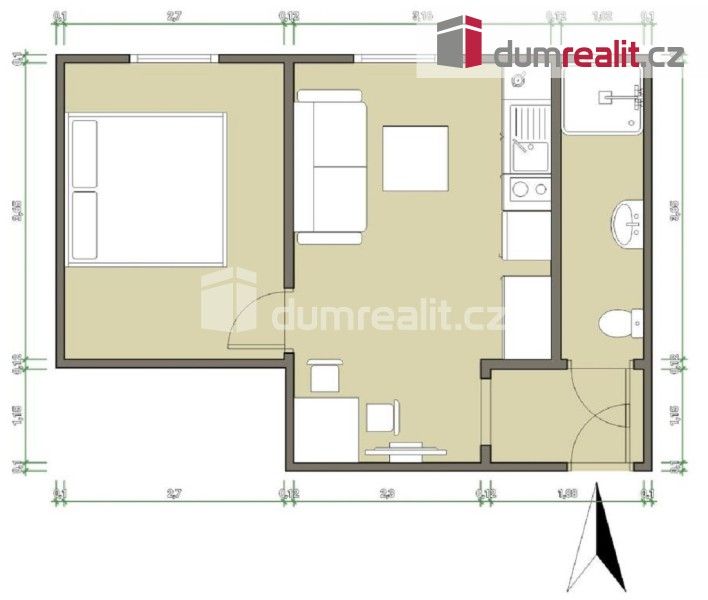 Pronájem byt 2+kk - Zatloukalova, Luhačovice, 31 m² - 5