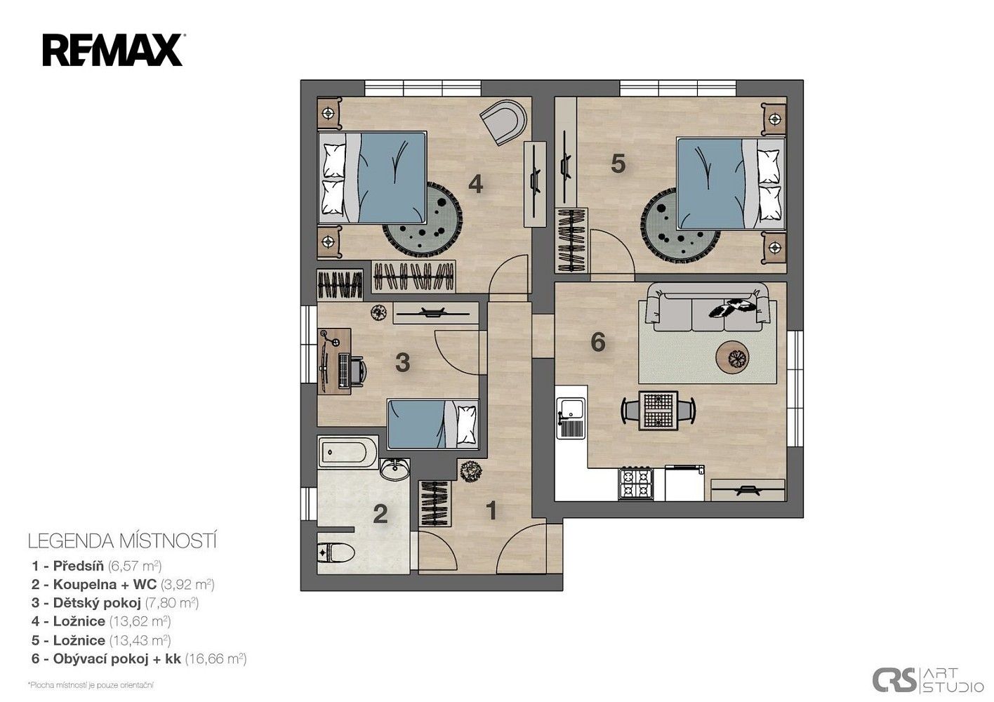 Byt 4+kk · 62 m² · Psáry, okres Praha-západ, Středočeský kraj - 3