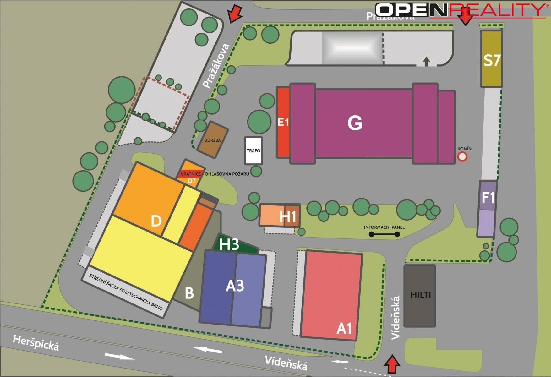 Výrobní prostory · 565 m² · Pražákova, Brno - 3
