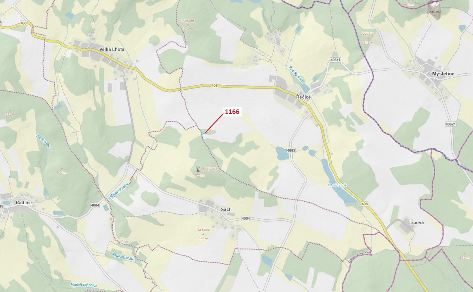 Les, 557 m²