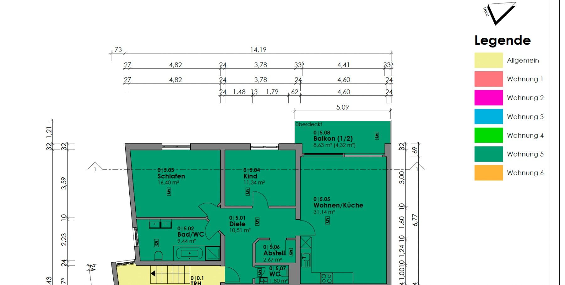 3+1, , Bádensko-Württembersko, 88 m² - 2