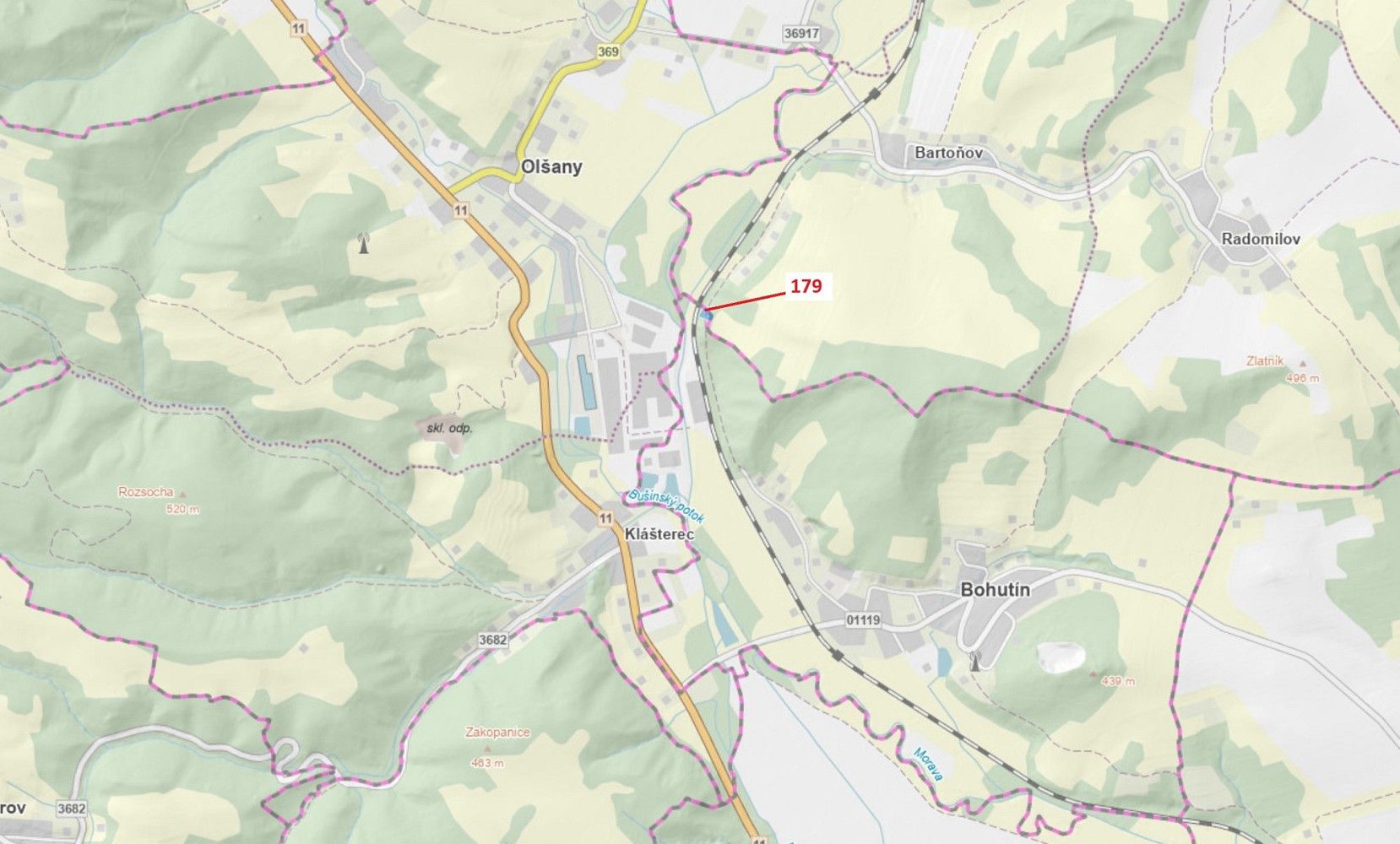 Les, 939 m²