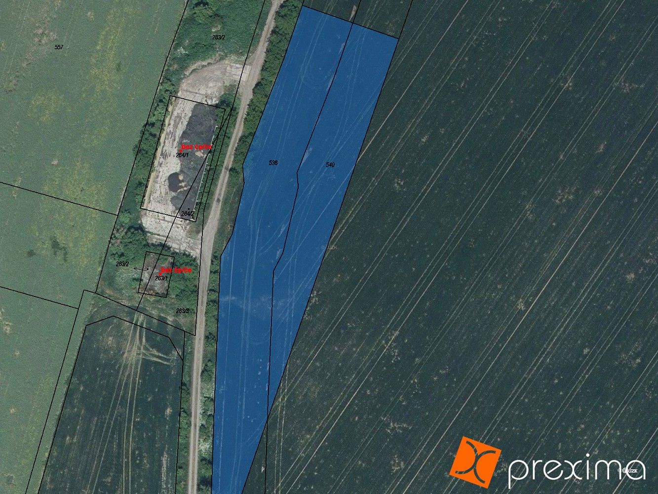 Zemědělský pozemek, 658 m²